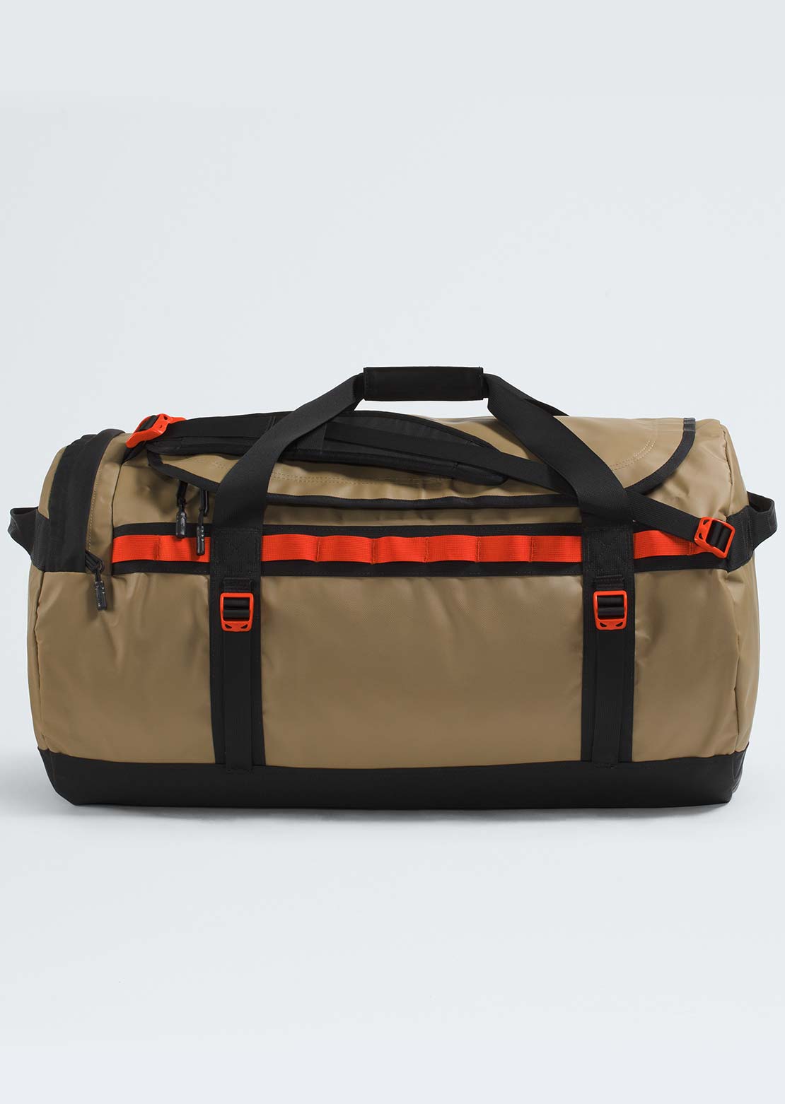 The North Face Unisex Base Camp L Duffel Bag Cedar/TNF Black/Lava Red