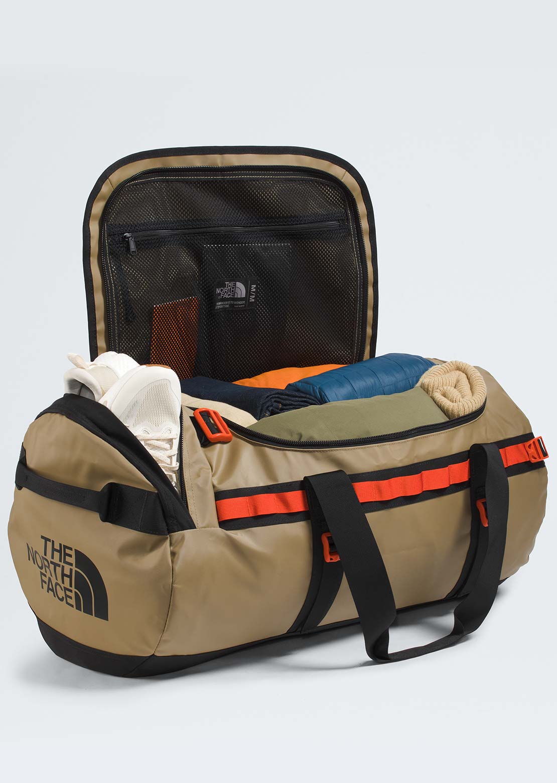 The North Face Unisex Base Camp M Duffel Bag Cedar/TNF Black/Lava Red