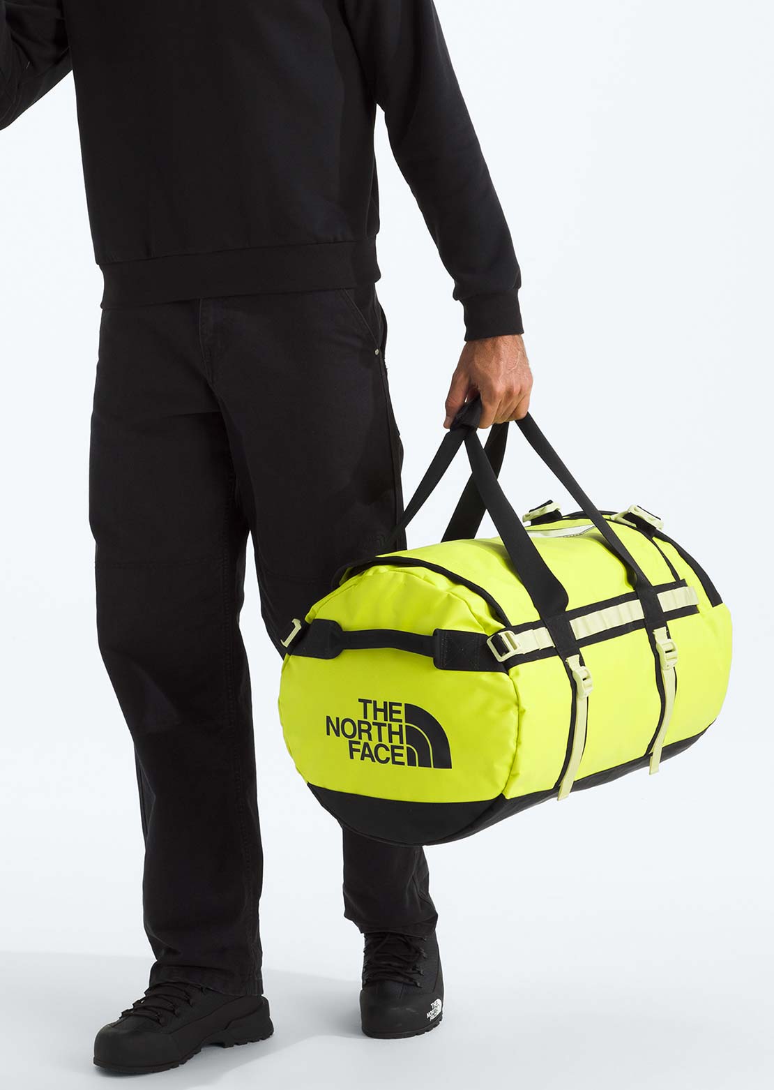 The North Face Unisex Base Camp M Duffel Bag Fizz Lime/Lemon Mist/TNF Black