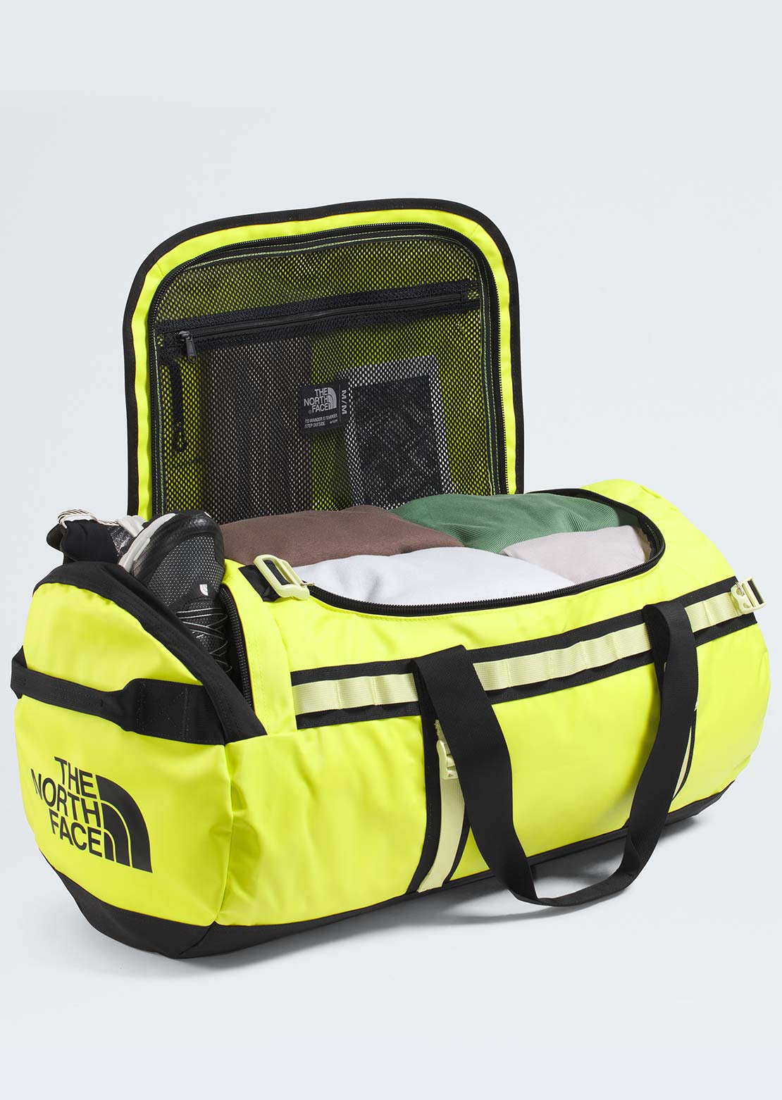 The North Face Unisex Base Camp M Duffel Bag Fizz Lime/Lemon Mist/TNF Black