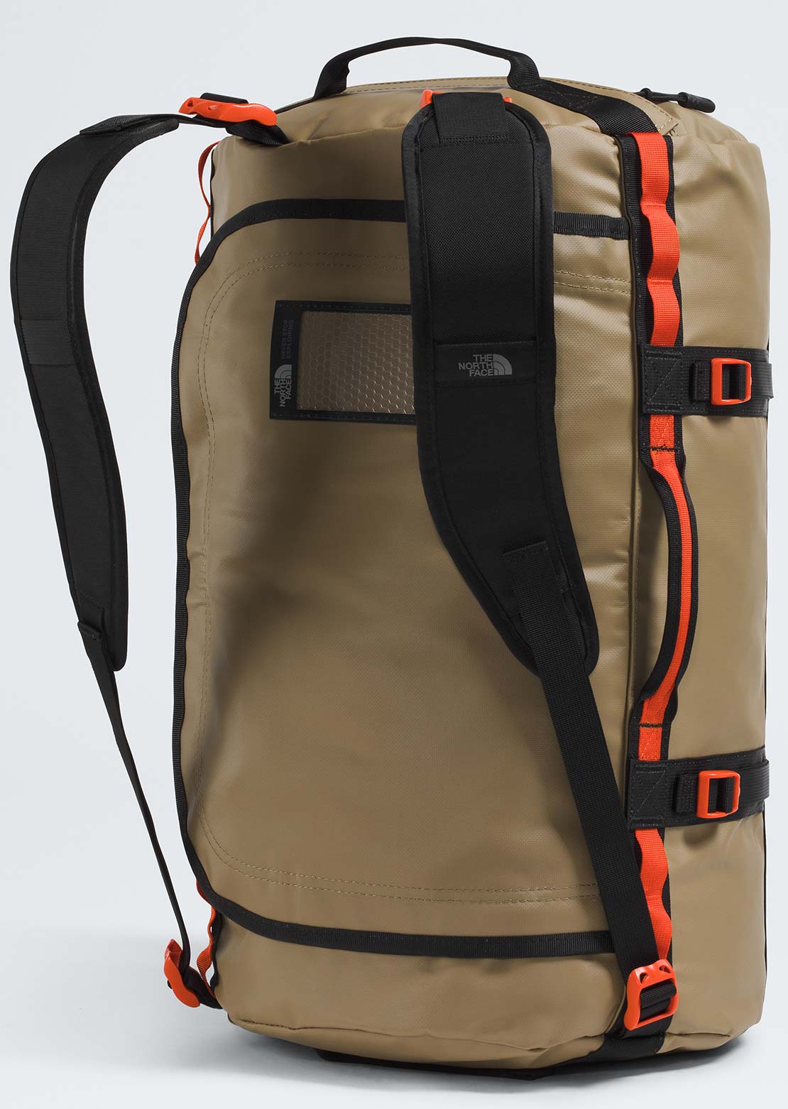 The North Face Unisex Base Camp S Duffel Bag Cedar/TNF Black/Lava Red