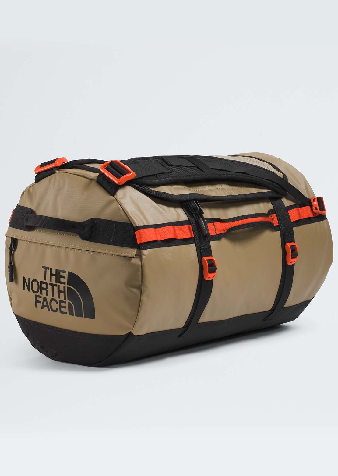 The North Face Unisex Base Camp S Duffel Bag Cedar/TNF Black/Lava Red