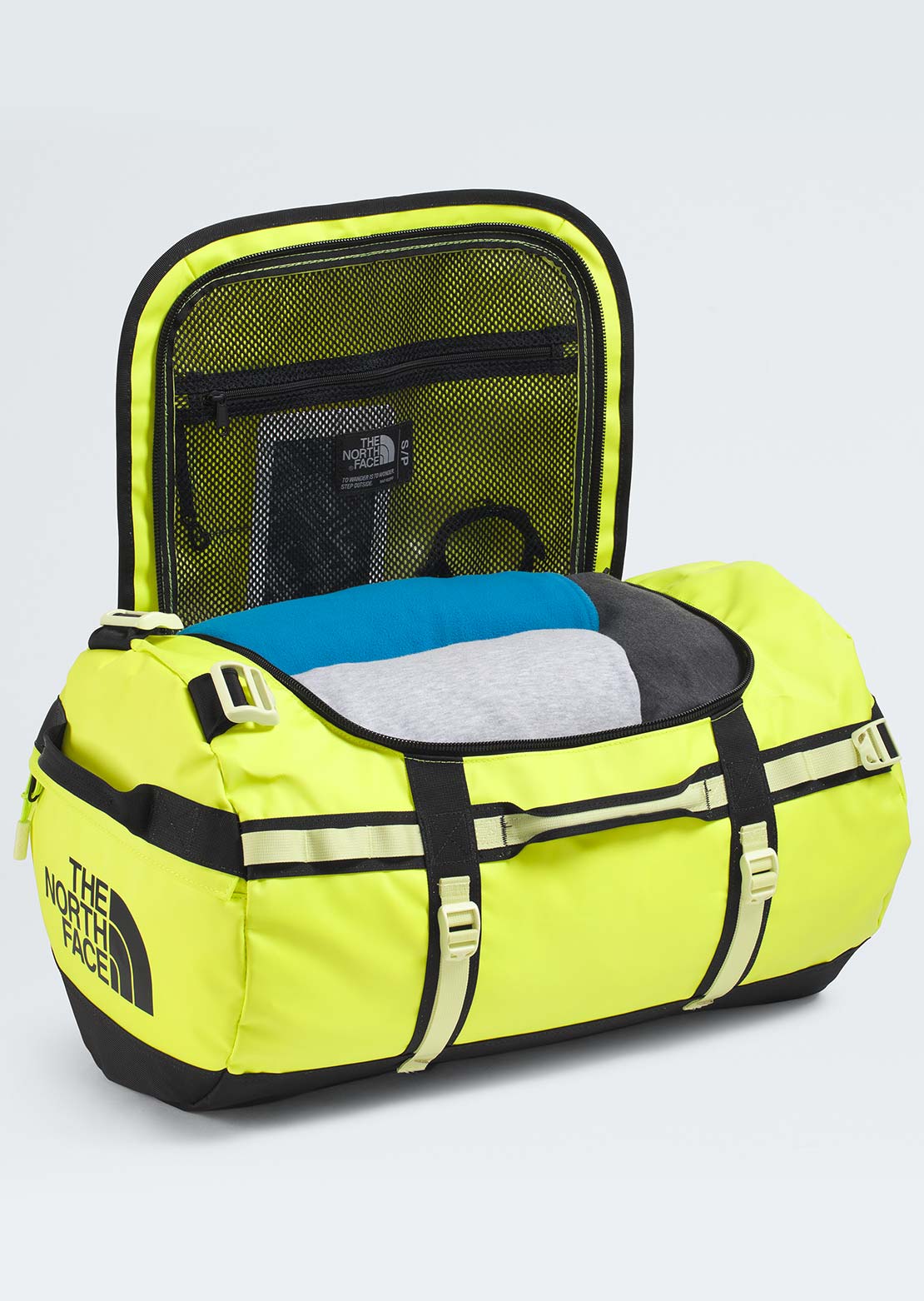 The North Face Unisex Base Camp S Duffel Bag Fizz Lime/Lemon Mist/TNF Black