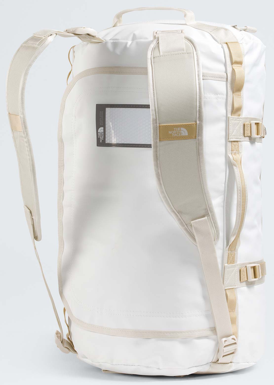 The North Face Unisex Base Camp S Duffel Bag White Ash/Calacatta/Pale Khaki