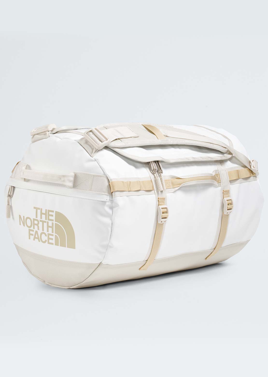 The North Face Unisex Base Camp S Duffel Bag White Ash/Calacatta/Pale Khaki