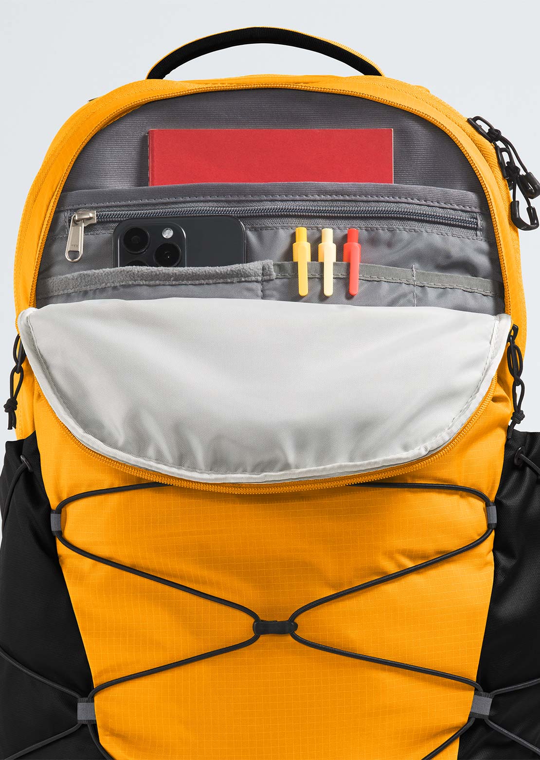 The North Face Unisex Borealis Backpack Deep Dijon/TNF Black