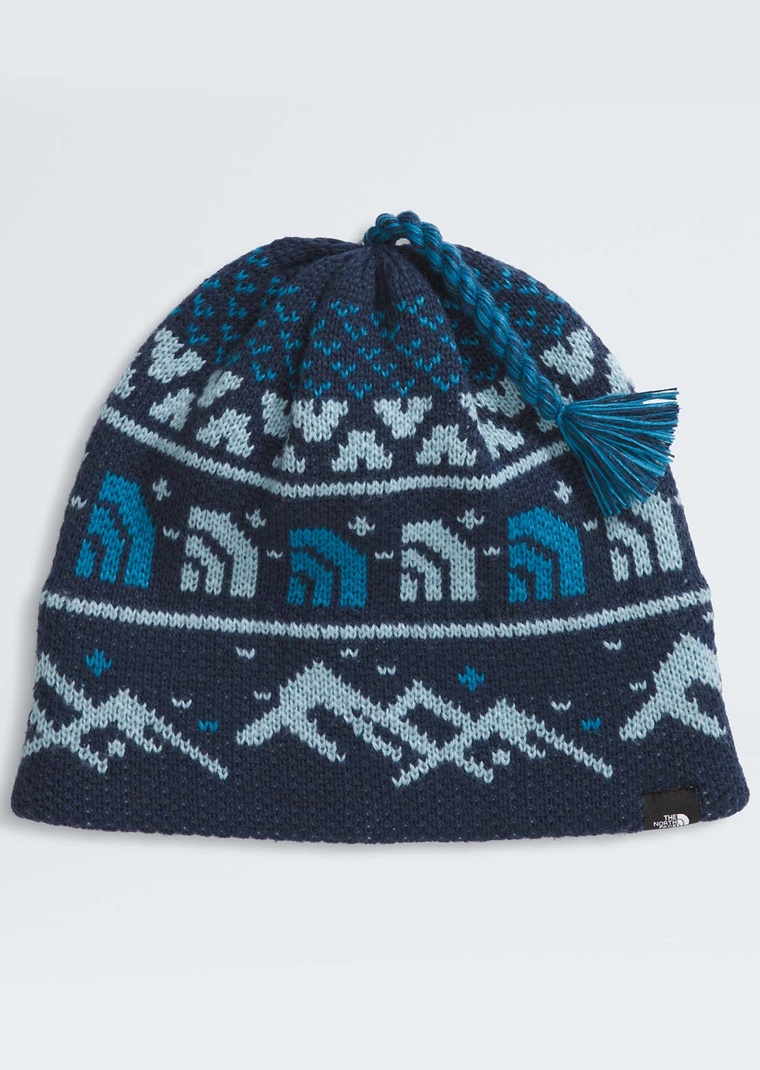 The North Face Unisex Cabin Ski Tuke Beanie Summit Navy Jacquard/Tassel