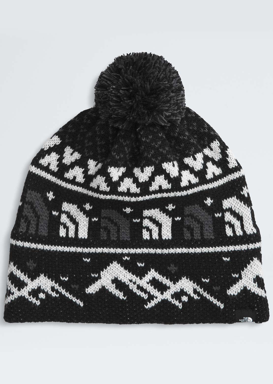 The North Face Unisex Cabin Ski Tuke Beanie TNF Black Jacquard/Pom