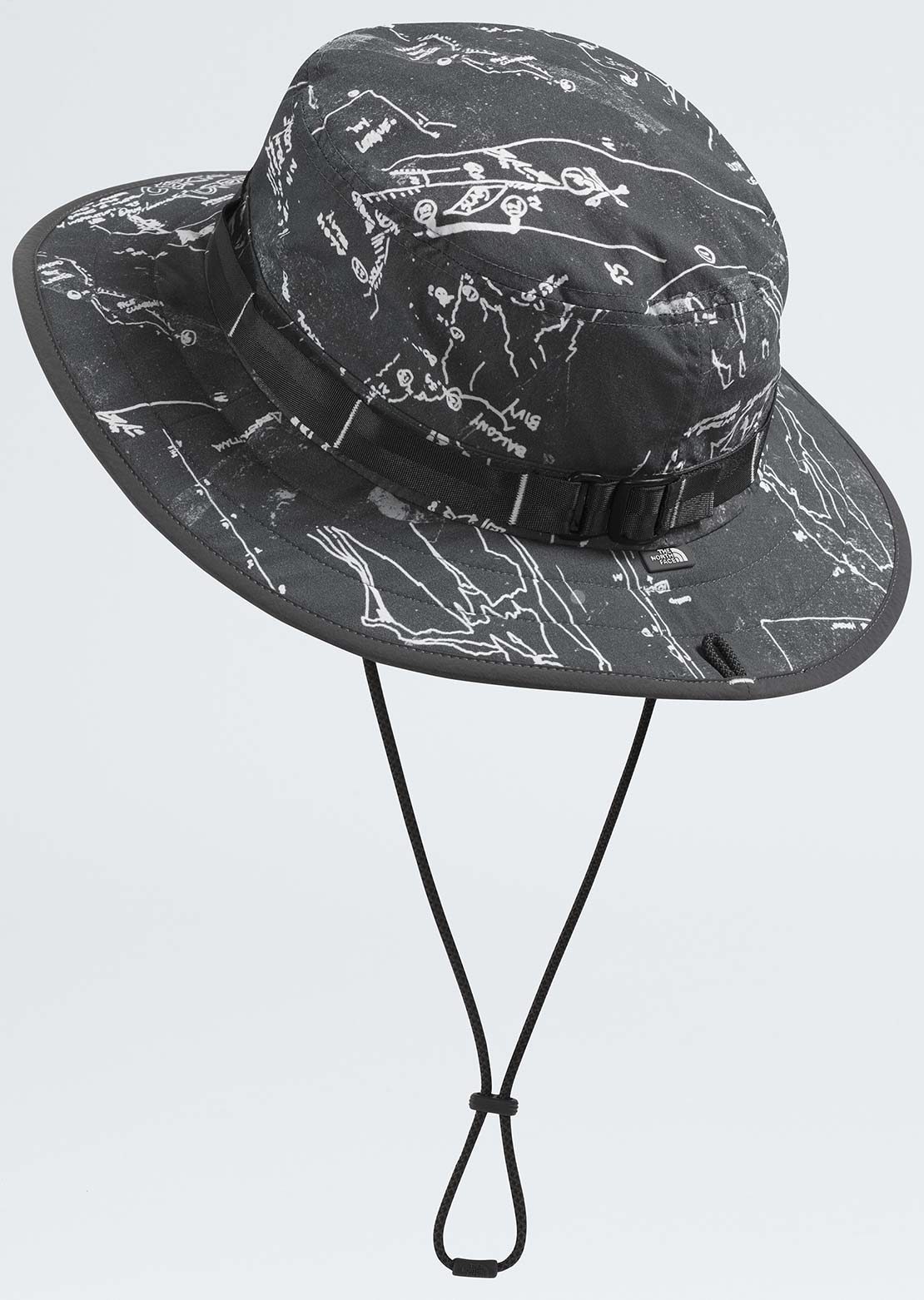 The North Face Unisex Class V Brimmer Hat Anthracite Grey Conrad Topo Print