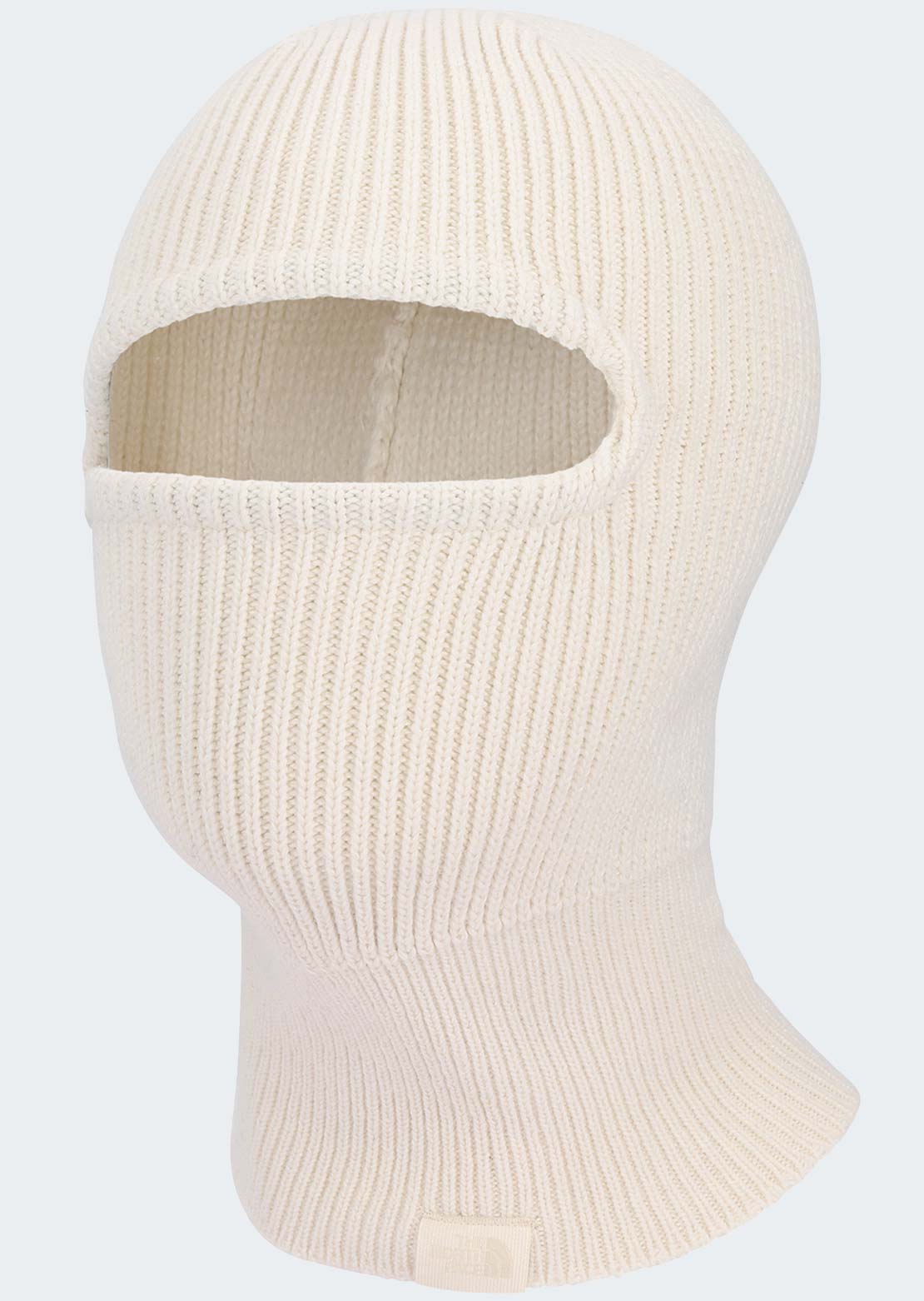 The North Face Unisex Logo Box Knit Balaclava White Dune