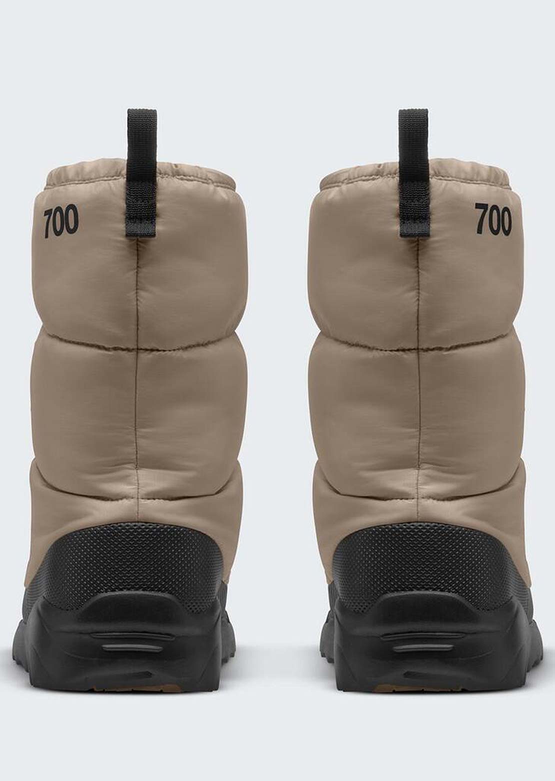 The North Face Unisex Nuptse Traction Boots Mushroom Grey/TNF Black