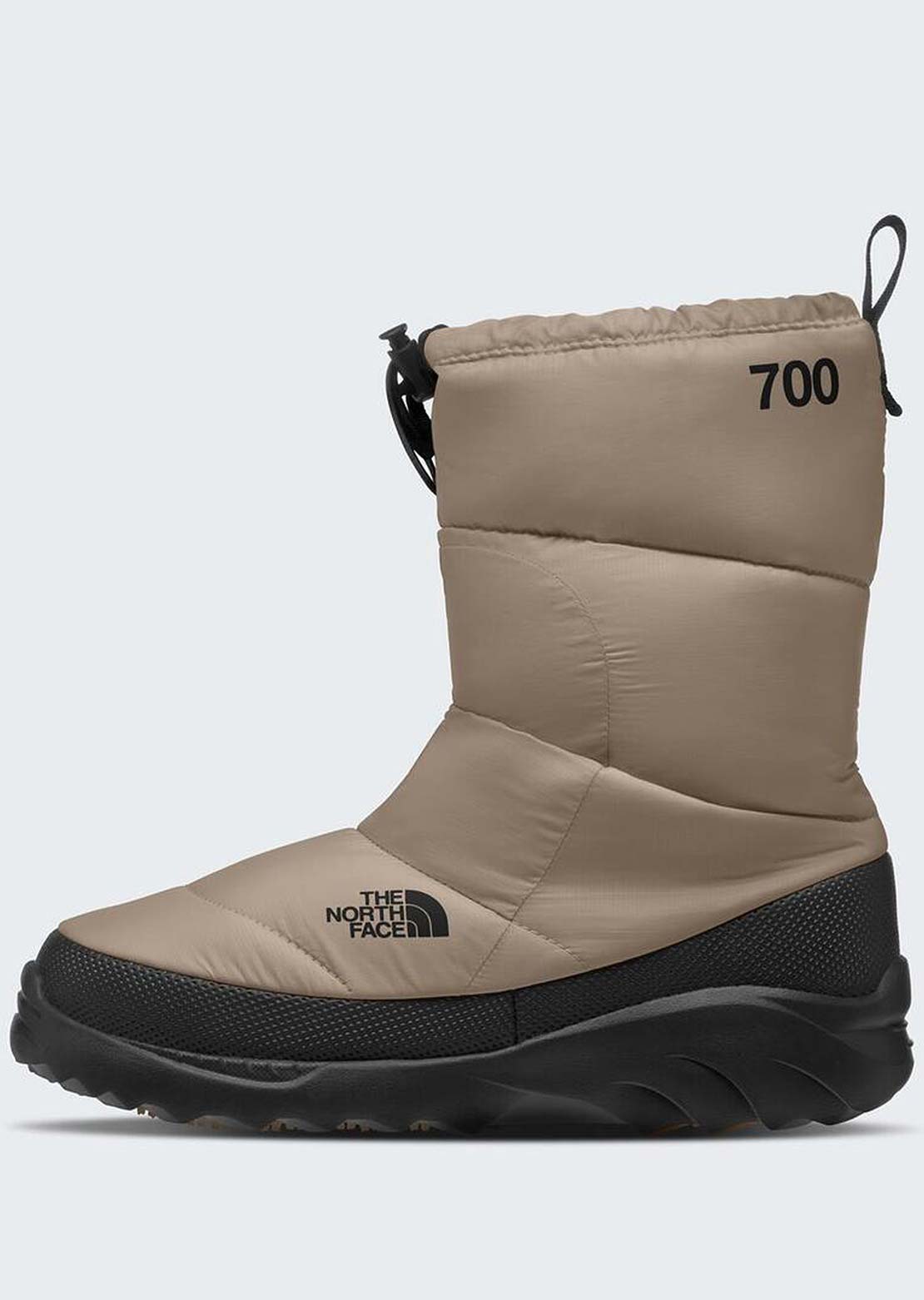 The North Face Unisex Nuptse Traction Boots Mushroom Grey/TNF Black