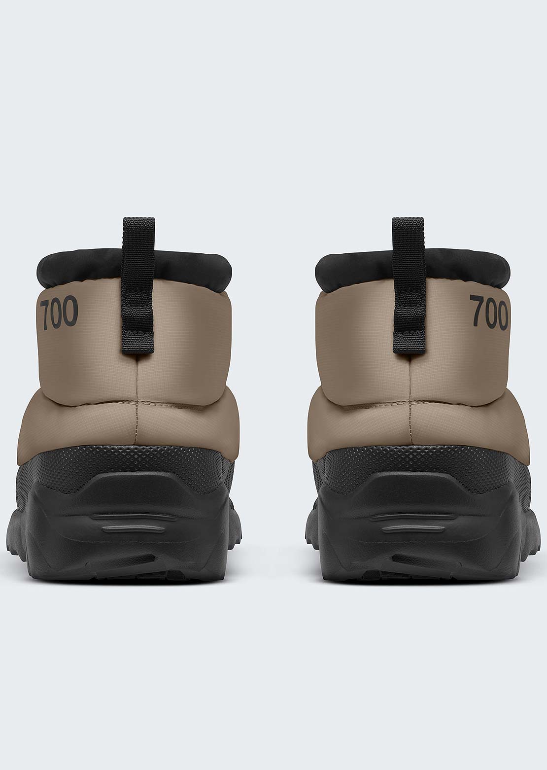 The North Face Unisex Nuptse Traction Chukka Boots Mushroom Grey/TNF Black