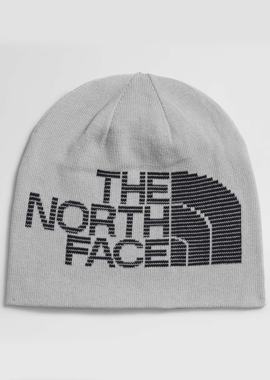 The North Face Unisex Reversible Highline Beanie TNF Light Grey Heather/TNF Light Grey Heather/TNF Black