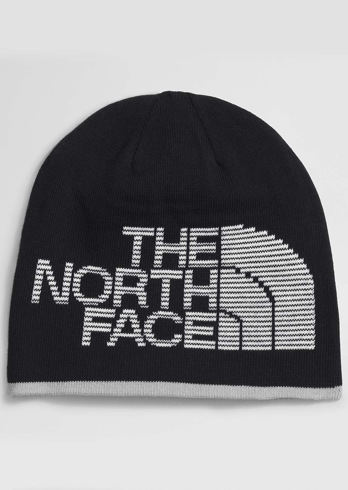 The North Face Unisex Reversible Highline Beanie TNF Light Grey Heather/TNF Light Grey Heather/TNF Black