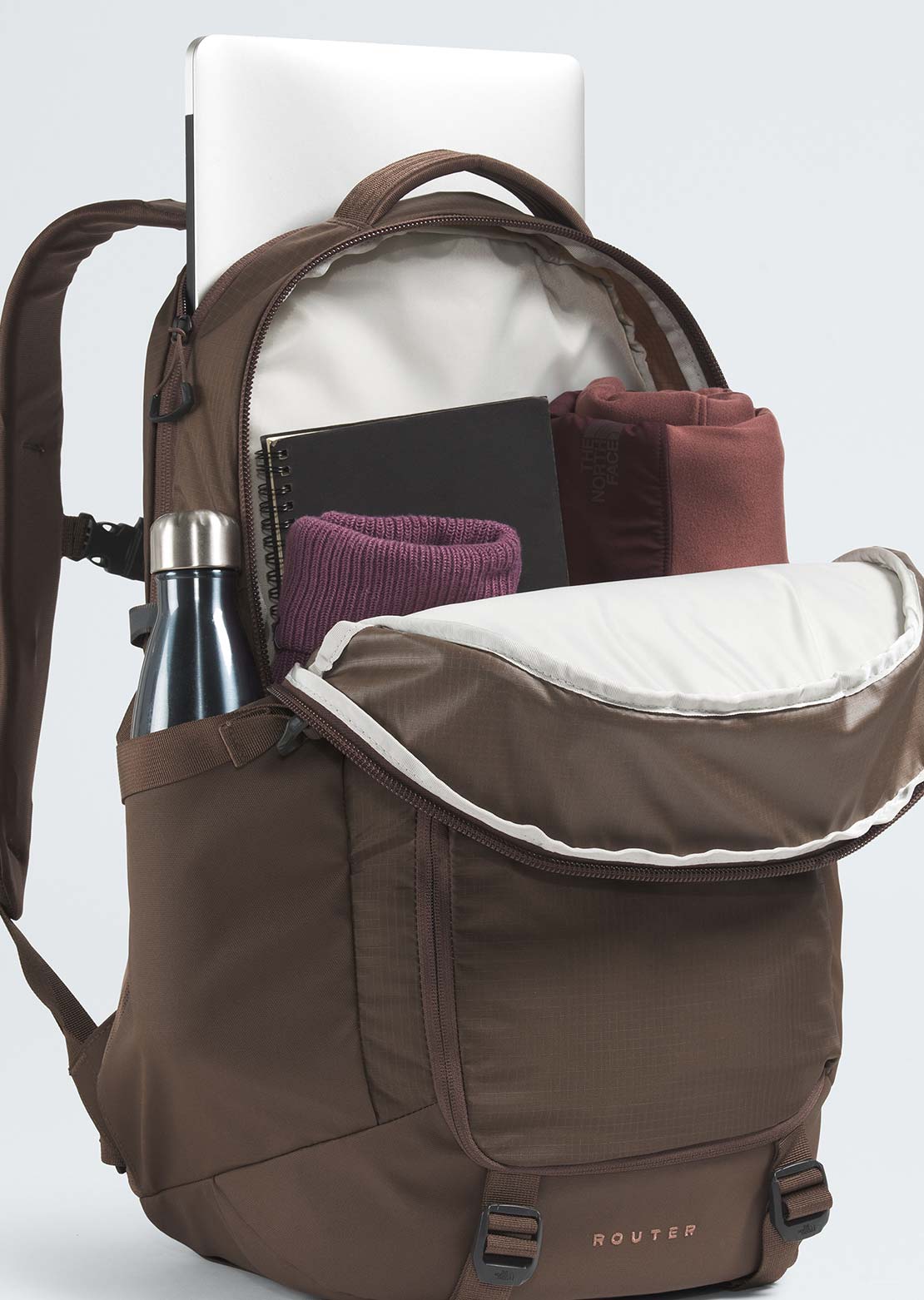 The North Face Unisex Router Backpack Smokey Brown/Latte