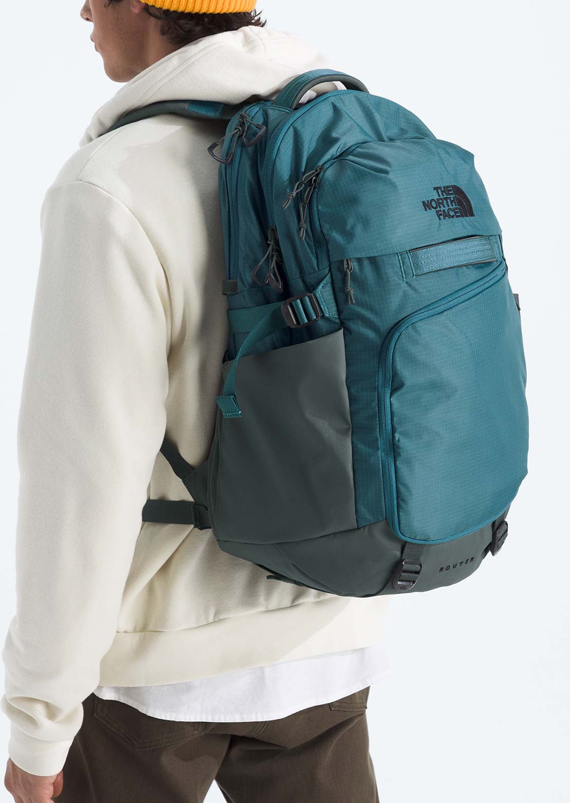 north face backpack restich The North Face Router Backpack Space/Anthracite Grey