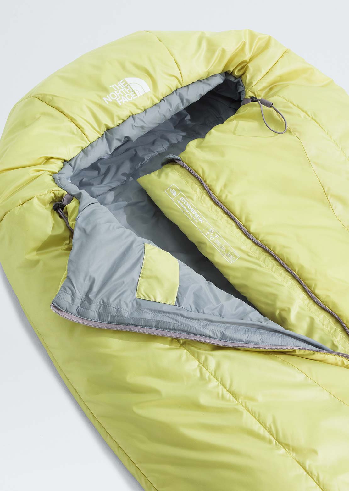 The North Face Unisex Stormbreak 35F Sleeping Bag Pear/Frost Grey