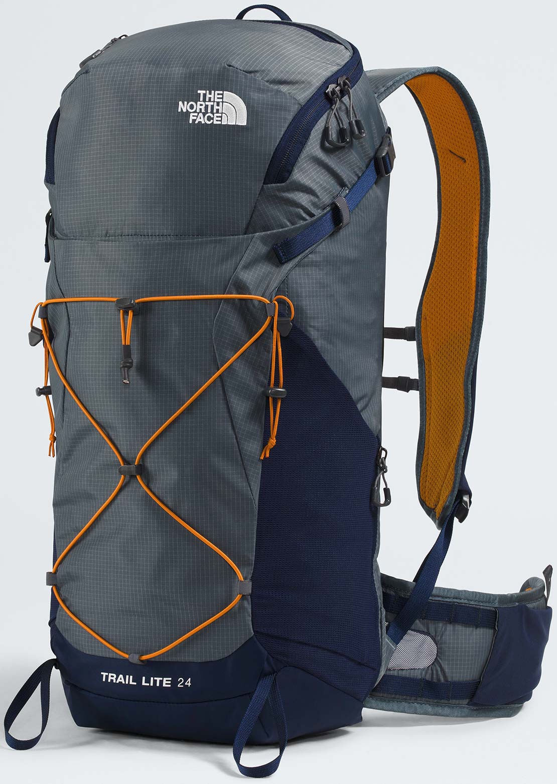 The North Face Unisex Trail Lite 24 Backpack Granite Grey/Summit Navy/Dust Orange