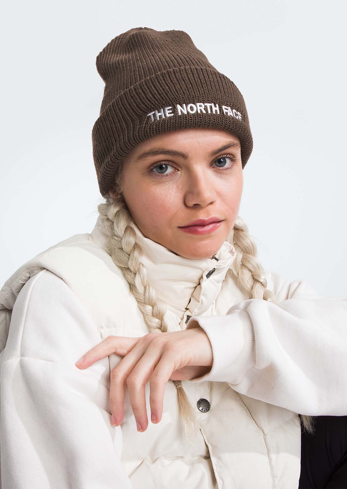 The North Face Unisex Urban Embroidered Beanie Smokey Brown