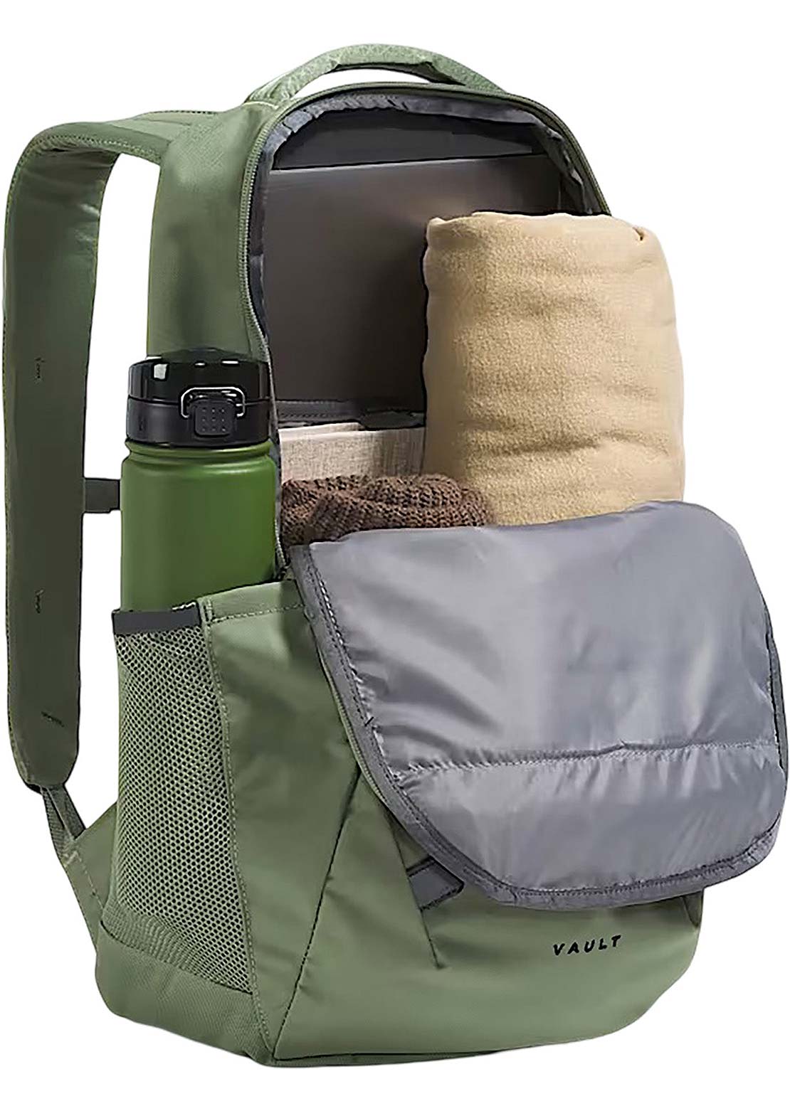 kelp tan ponderosa green north face vault backpack The North Face Vault Backpack