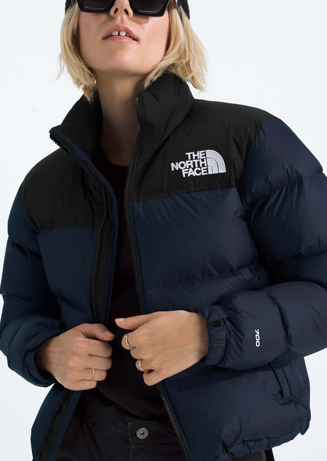 The North Face Women's 1996 Retro Nuptse Jacket Summit Navy/TNF Black/Recycled