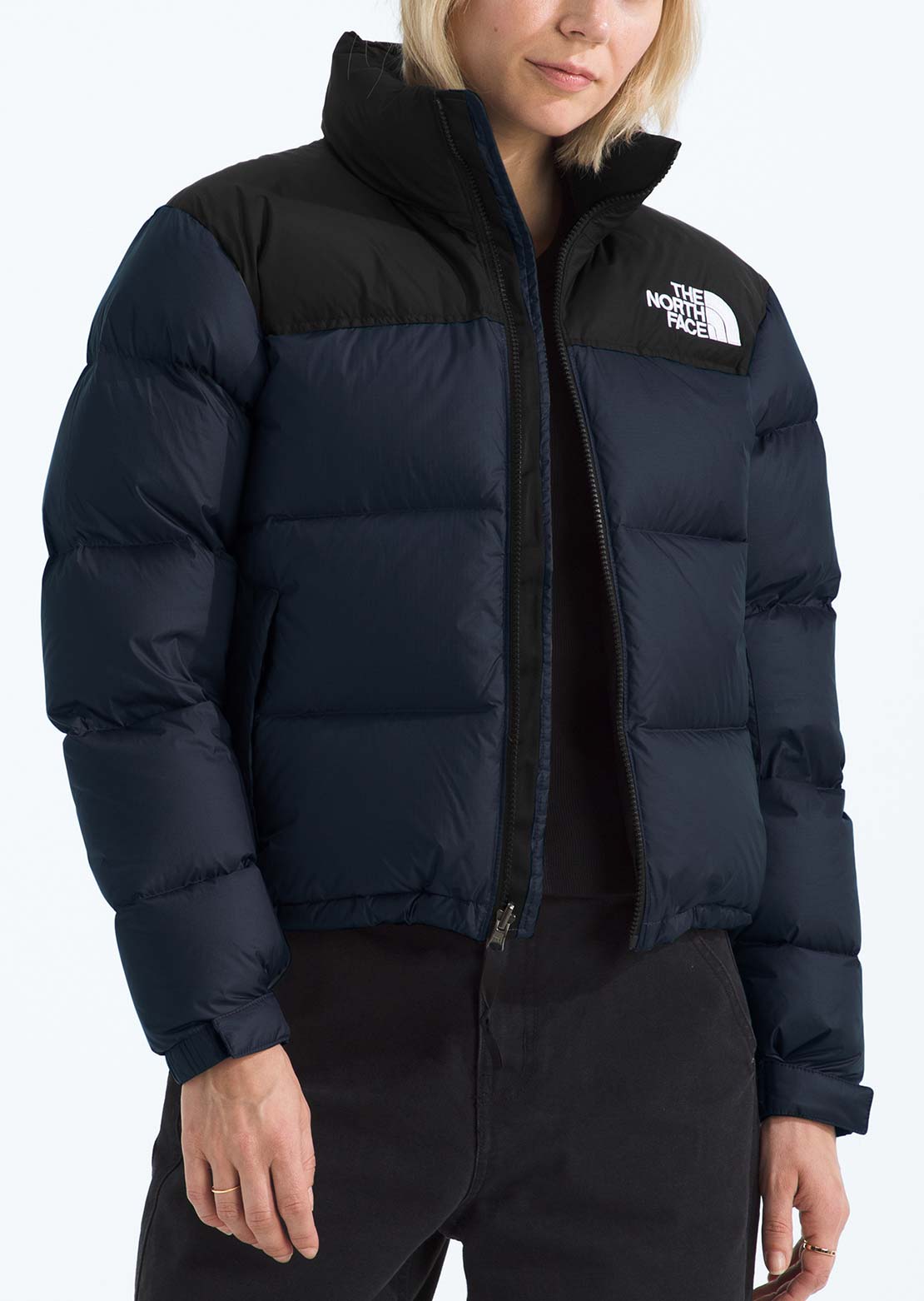 The North Face Women's 1996 Retro Nuptse Jacket Summit Navy/TNF Black/Recycled