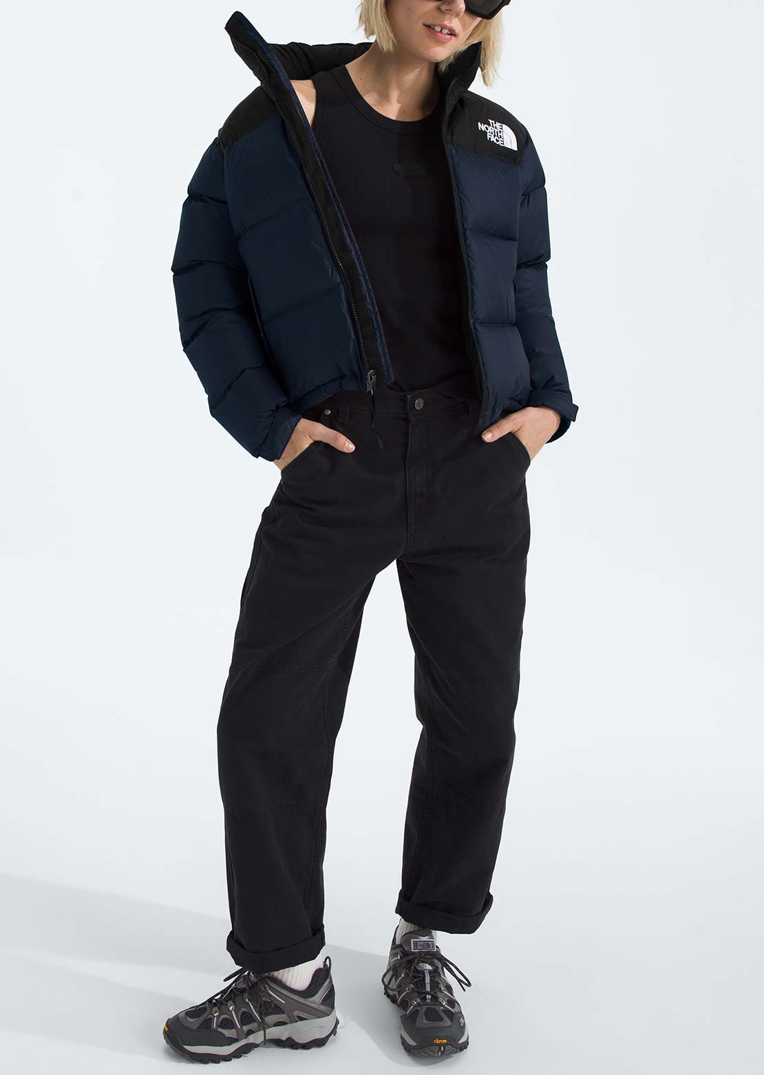 The North Face Women's 1996 Retro Nuptse Jacket Summit Navy/TNF Black/Recycled