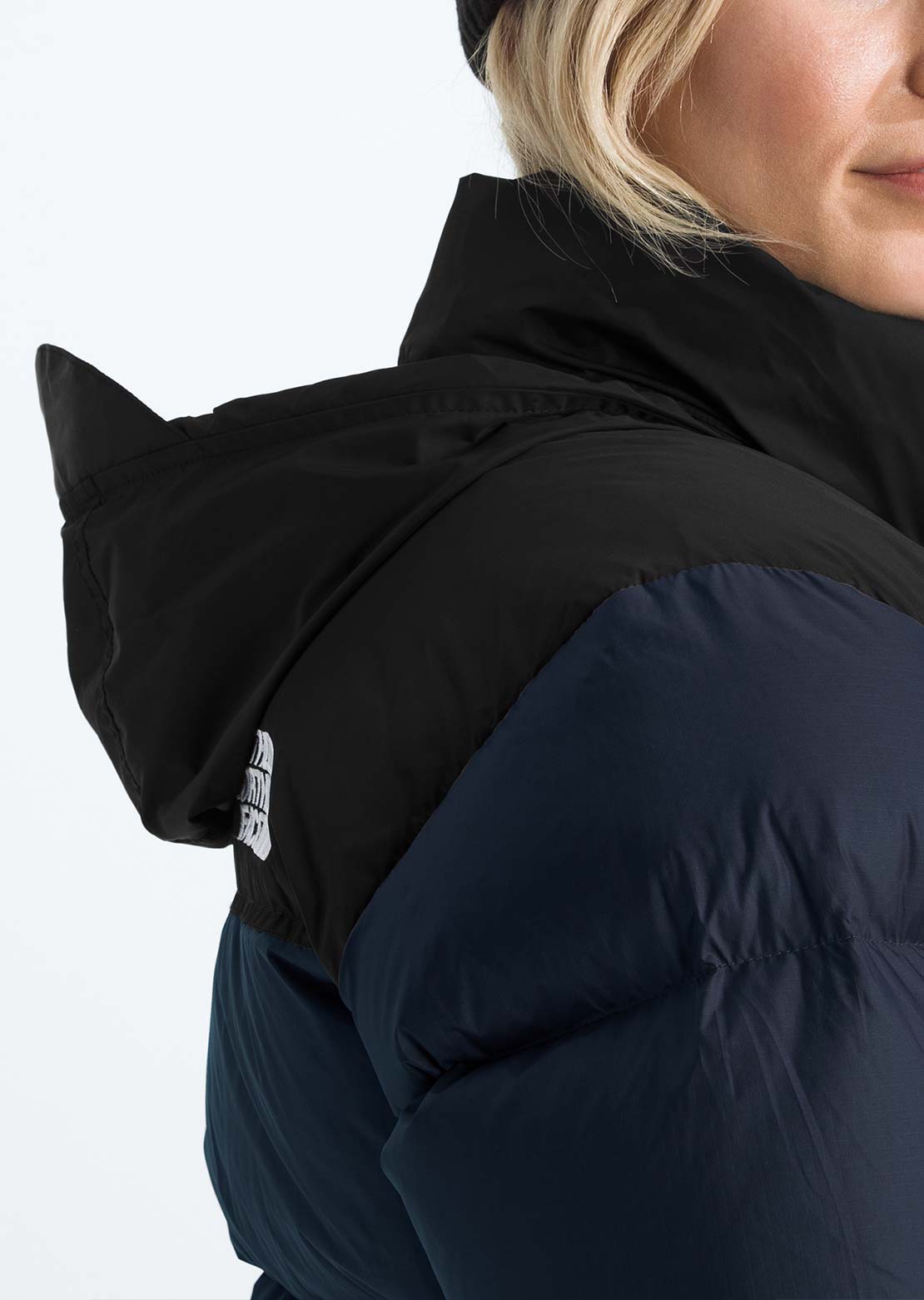 The North Face Women's 1996 Retro Nuptse Jacket Summit Navy/TNF Black/Recycled