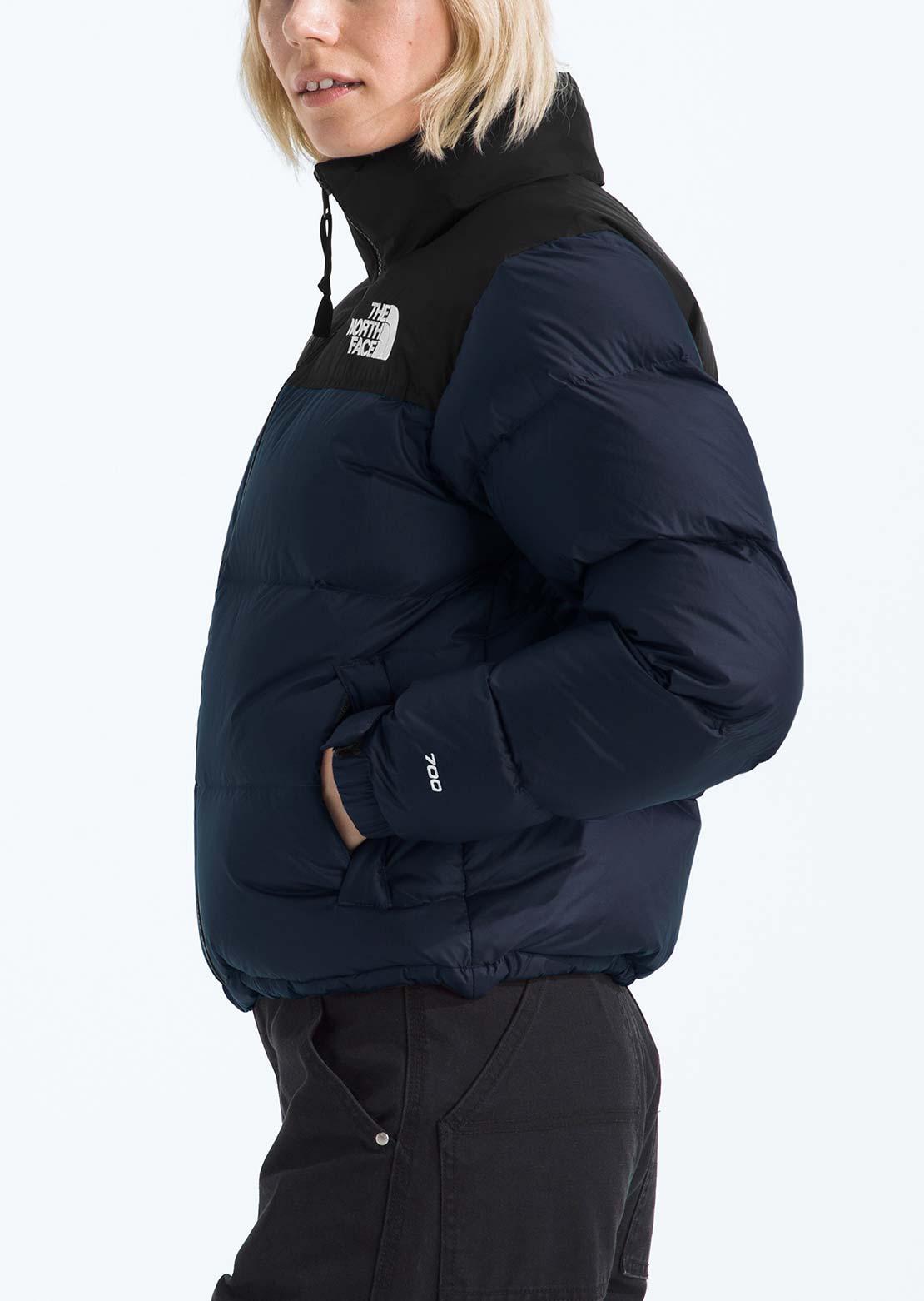 The North Face Women's 1996 Retro Nuptse Jacket Summit Navy/TNF Black/Recycled