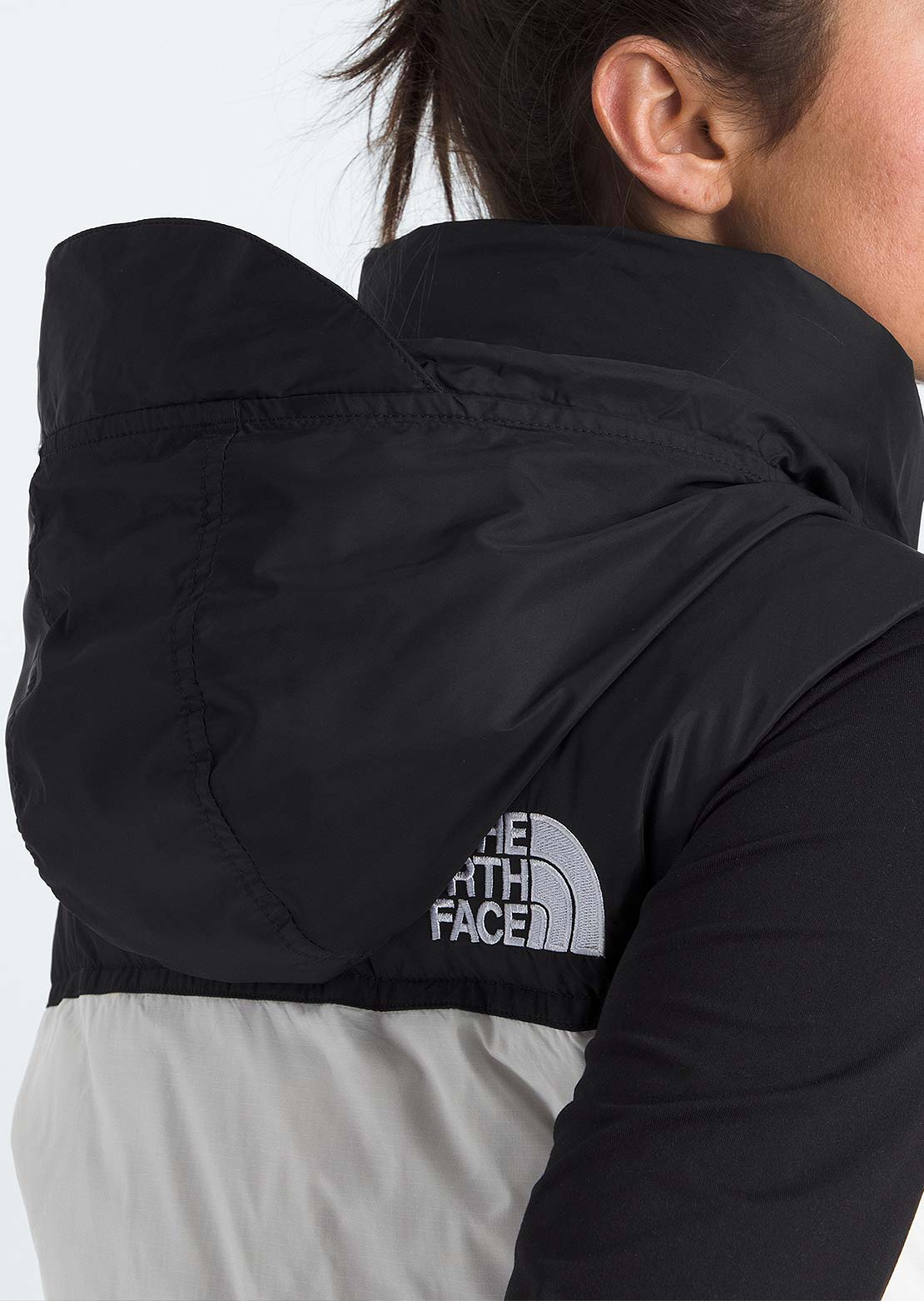The North Face Women's 1996 Retro Nuptse Vest White Dune/TNF Black/R