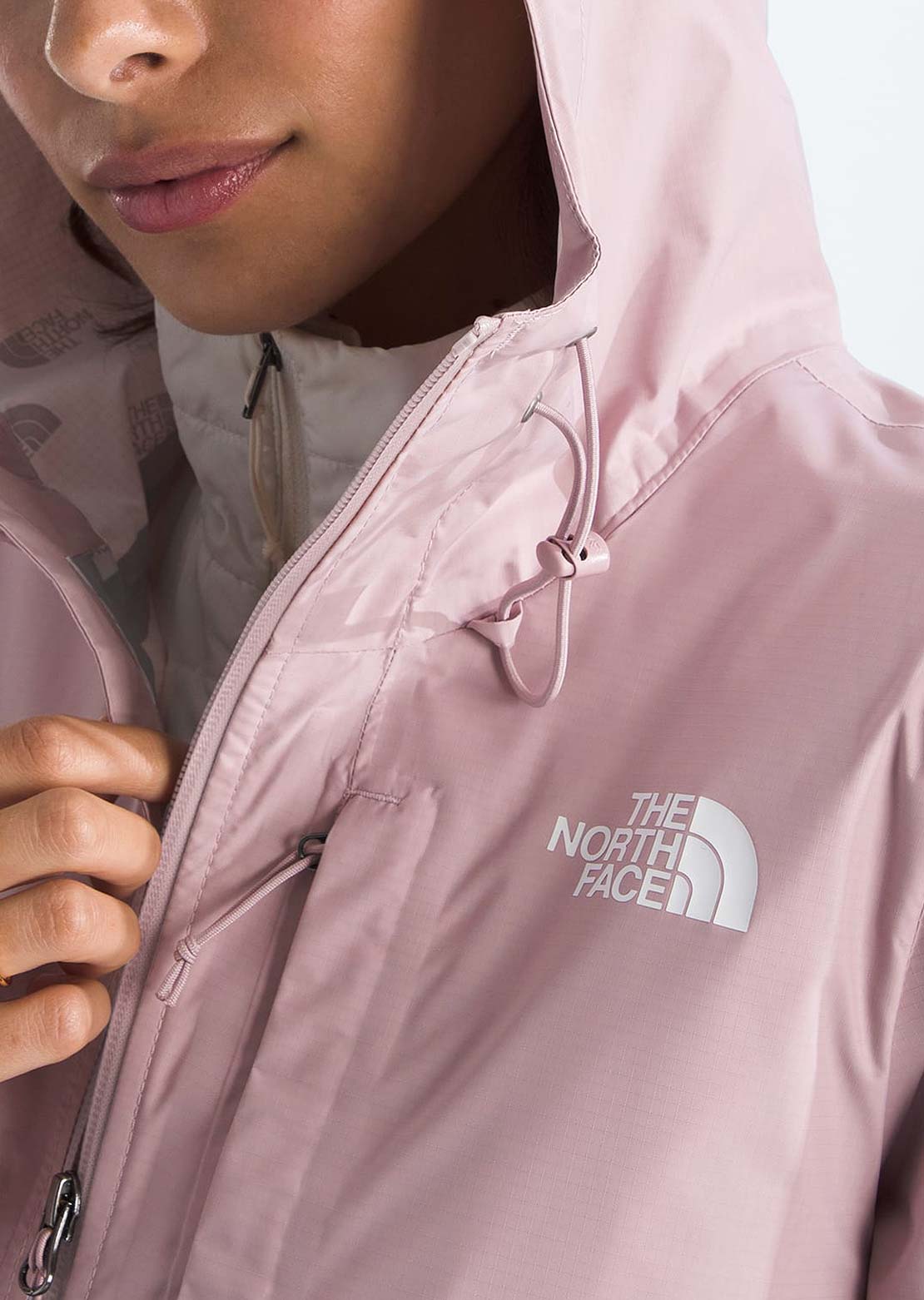 The North Face Women's Alta Vista Rain Jacket Metal Pink
