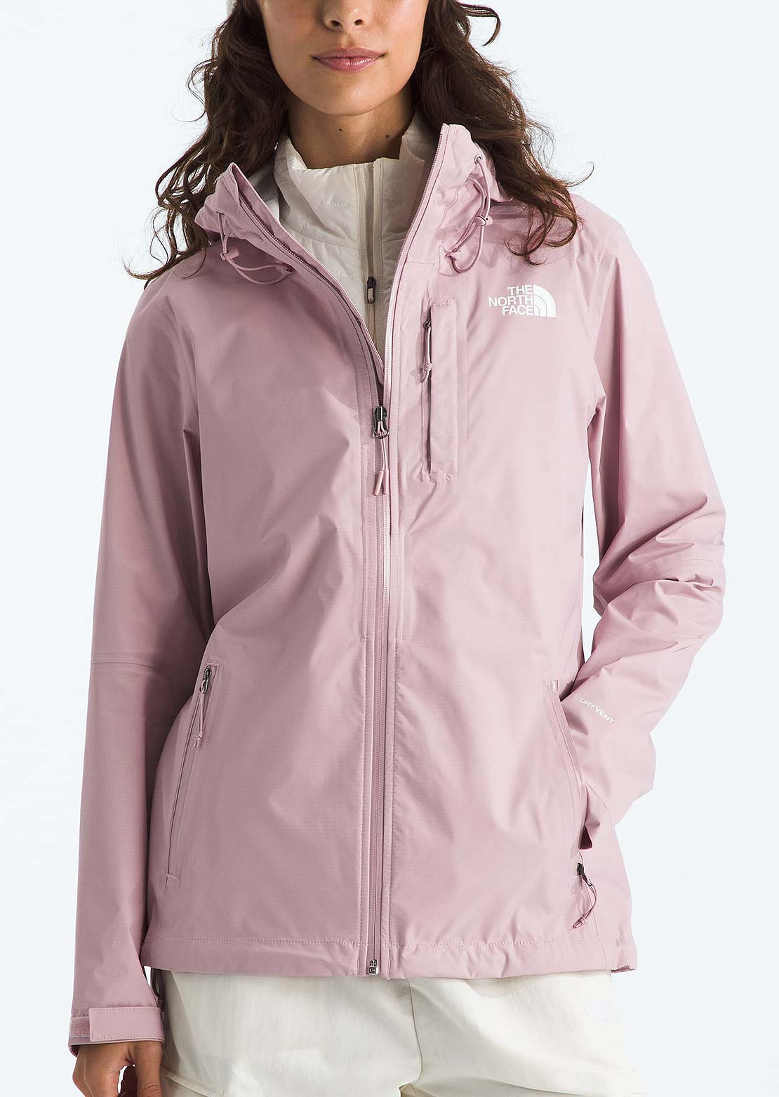 The North Face Women's Alta Vista Rain Jacket Metal Pink