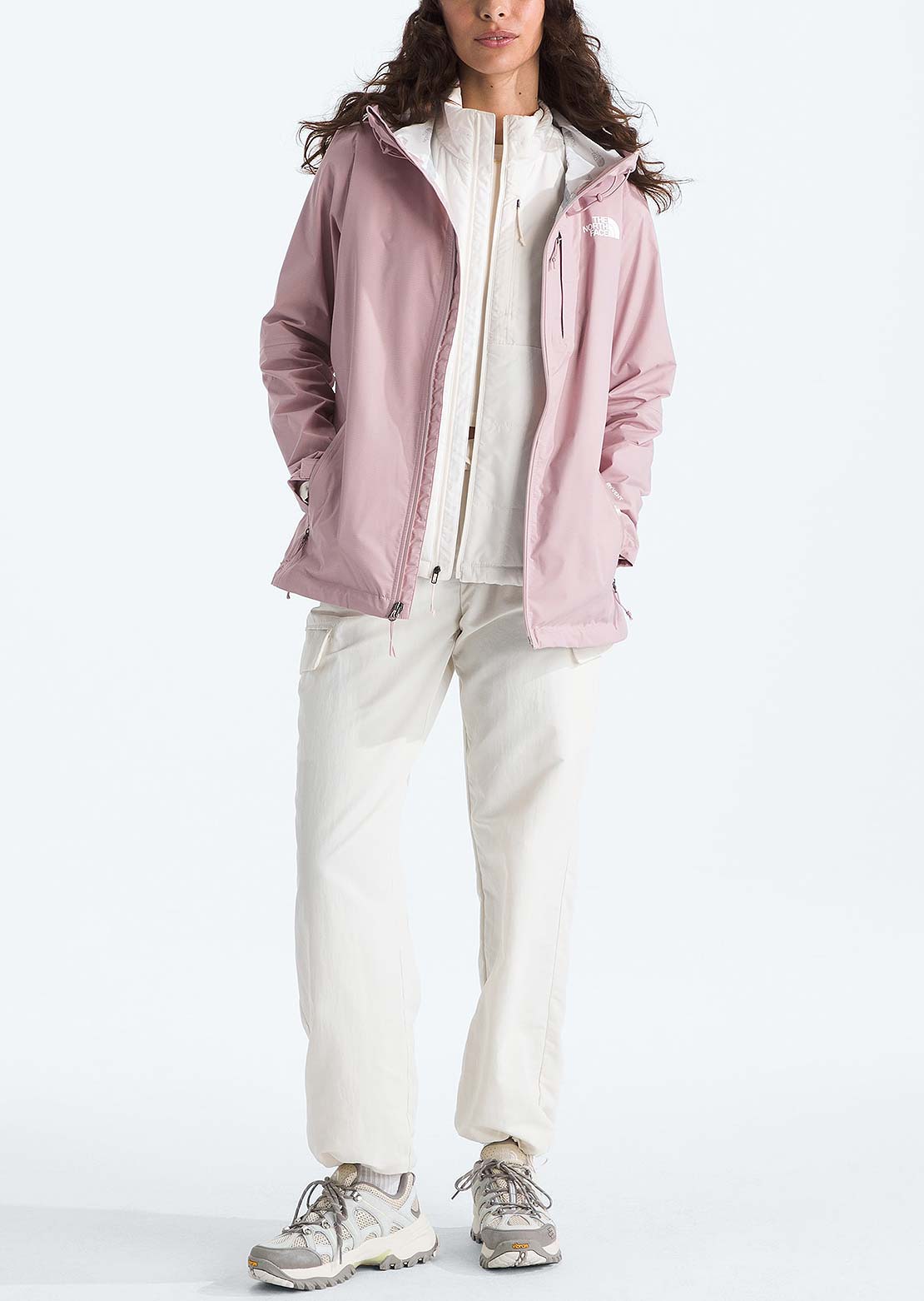 The North Face Women's Alta Vista Rain Jacket Metal Pink