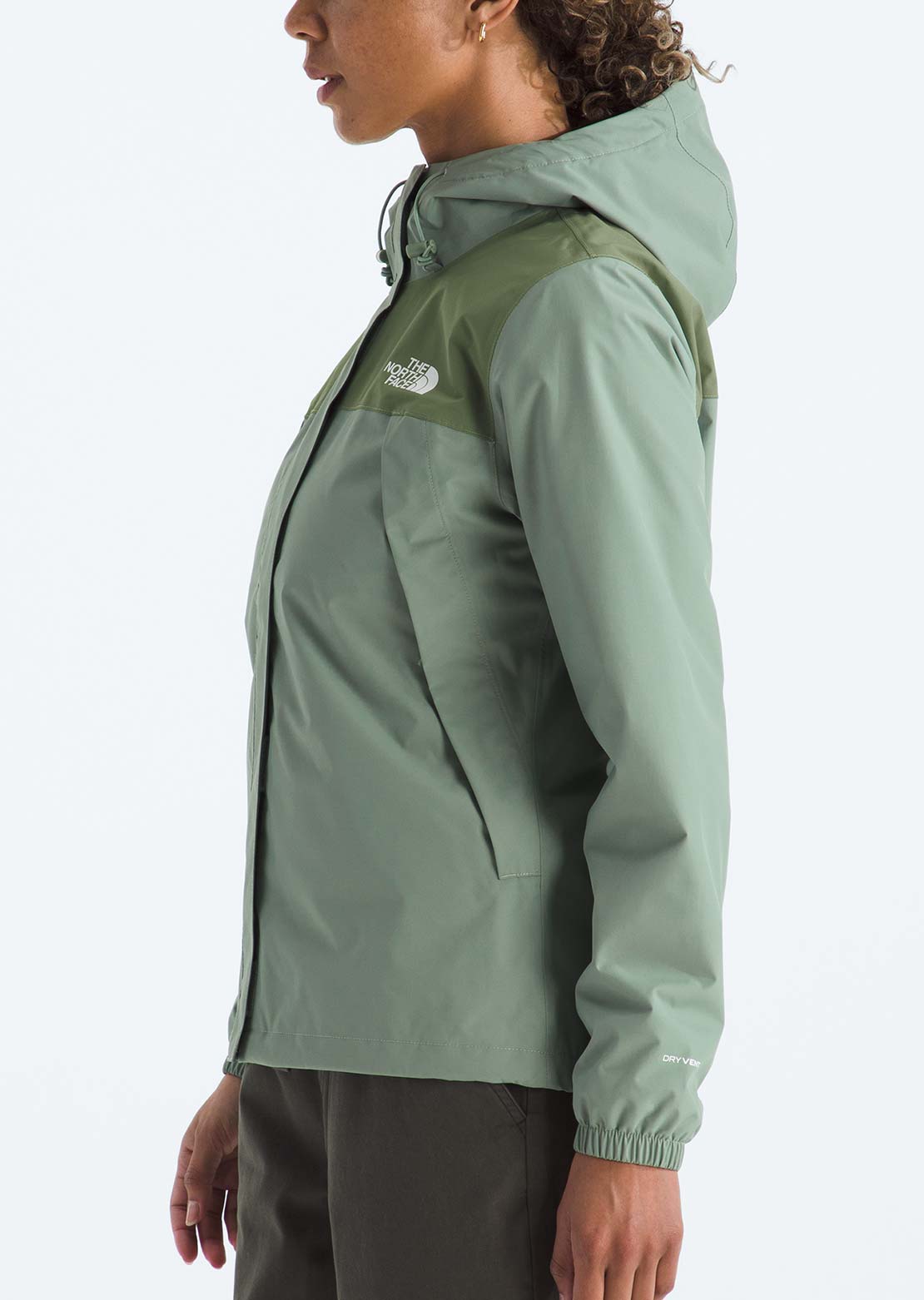The North Face Women's Antora Rain Jacket Slate Moss/Bark Mist