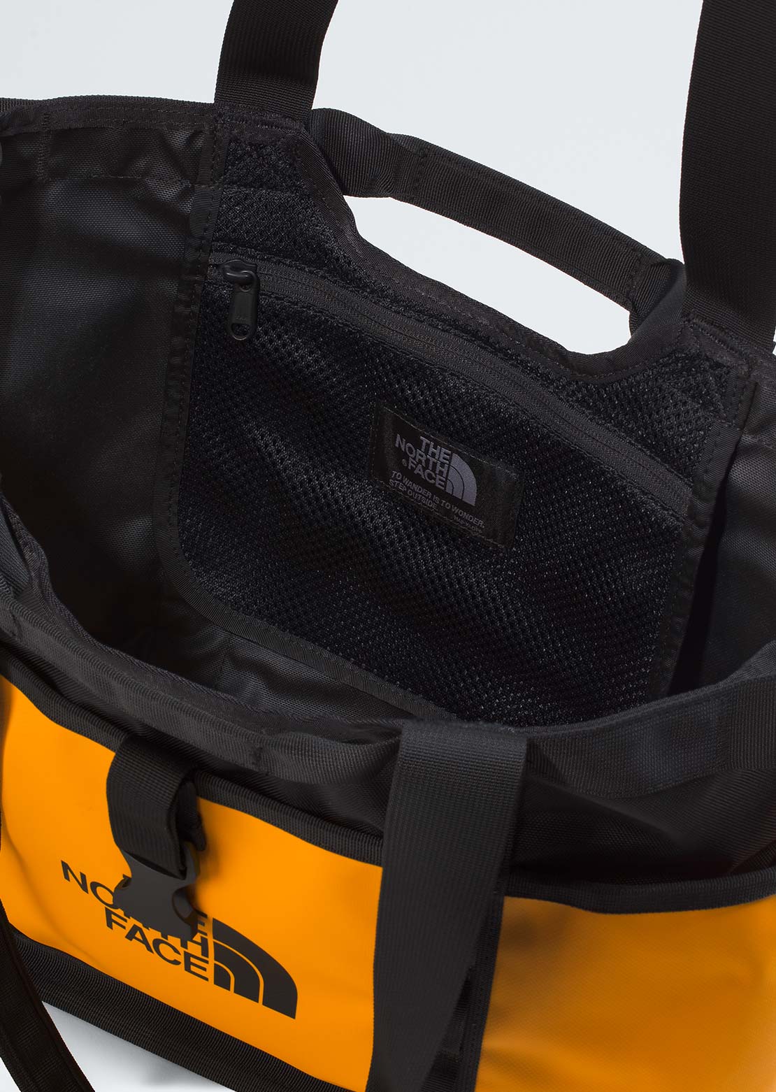 The North Face Women's Base Camp Utility Tote Bag Summit Gold/TNF Black
