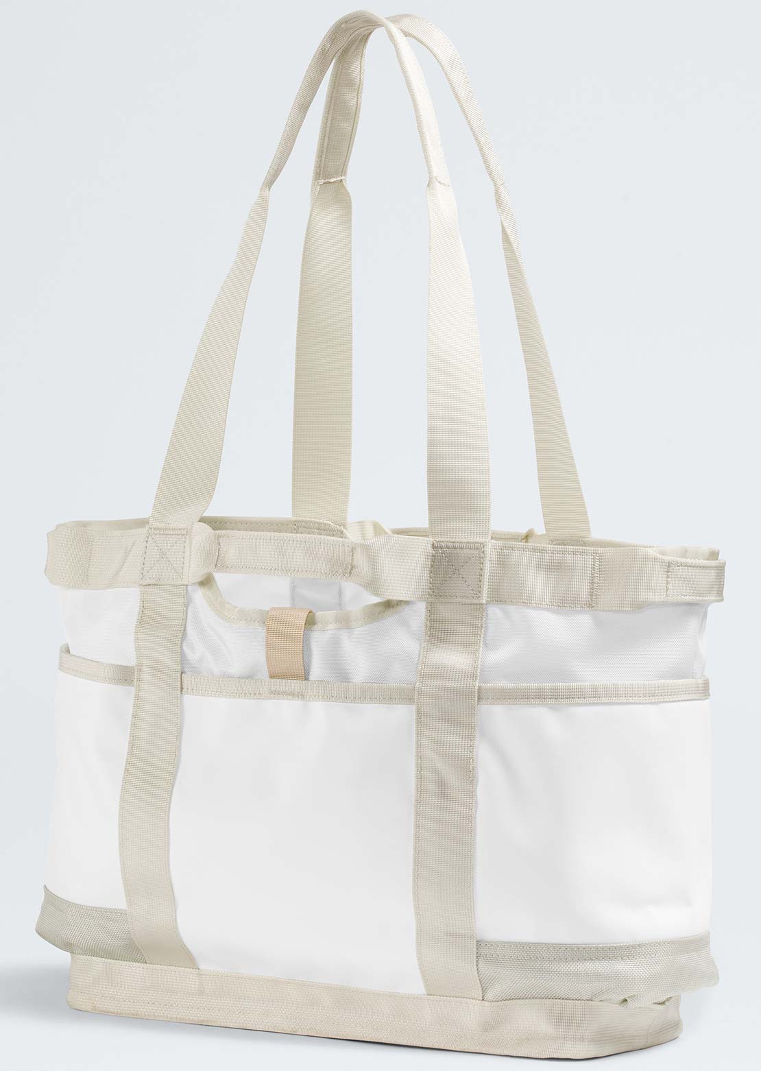 The North Face Women's Base Camp Utility Tote Bag White Ash/Calacatta/Pale Khaki
