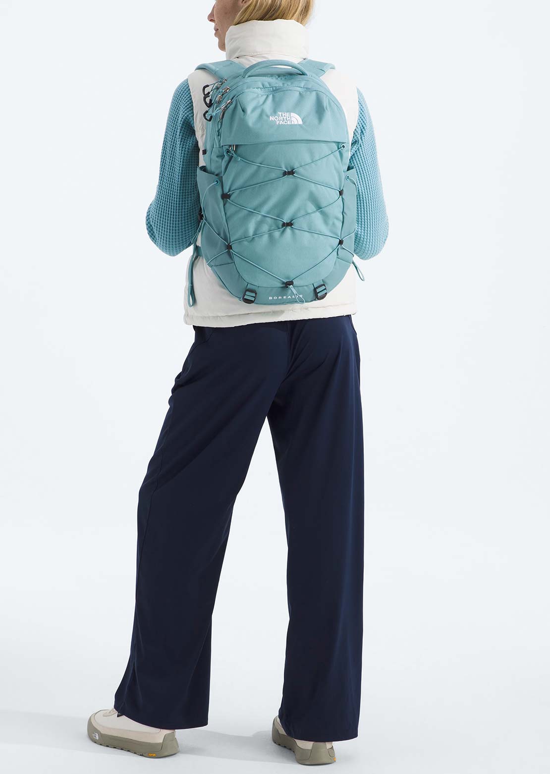 north face borealis women's backpack cosmic blue heather calypso coral The North Face Women's Borealis Backpack