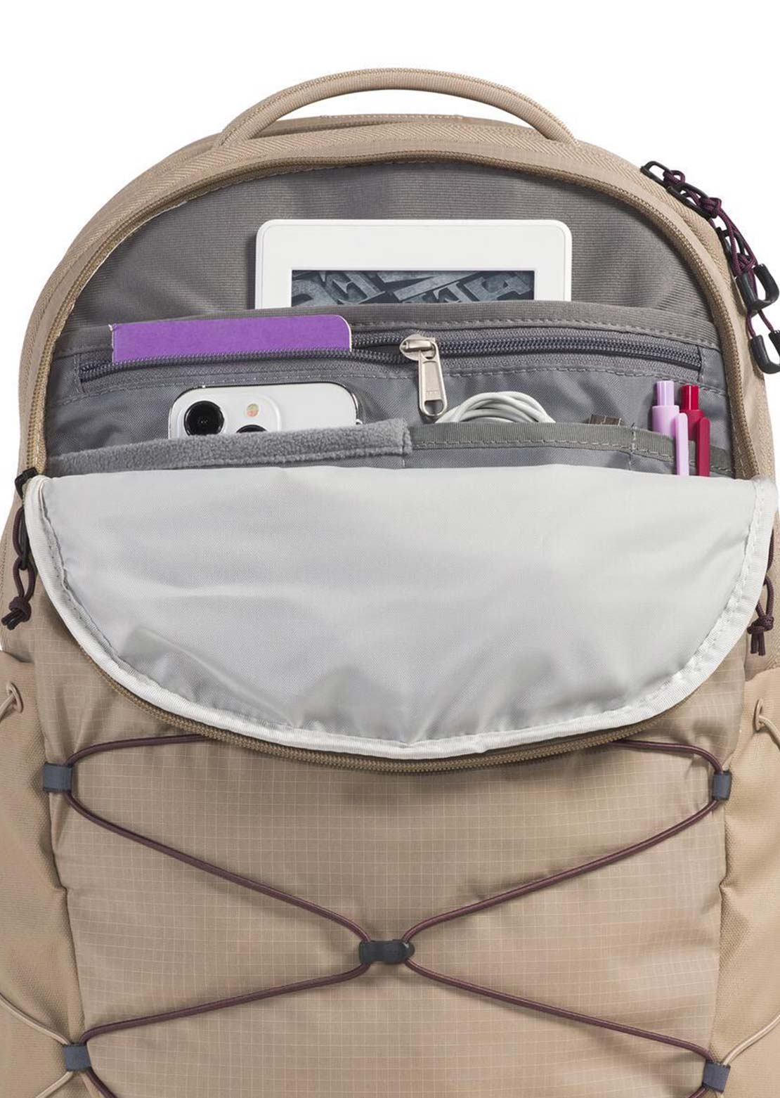 The North Face Women's Borealis Backpack Mushroom Grey/Tawny Quartz