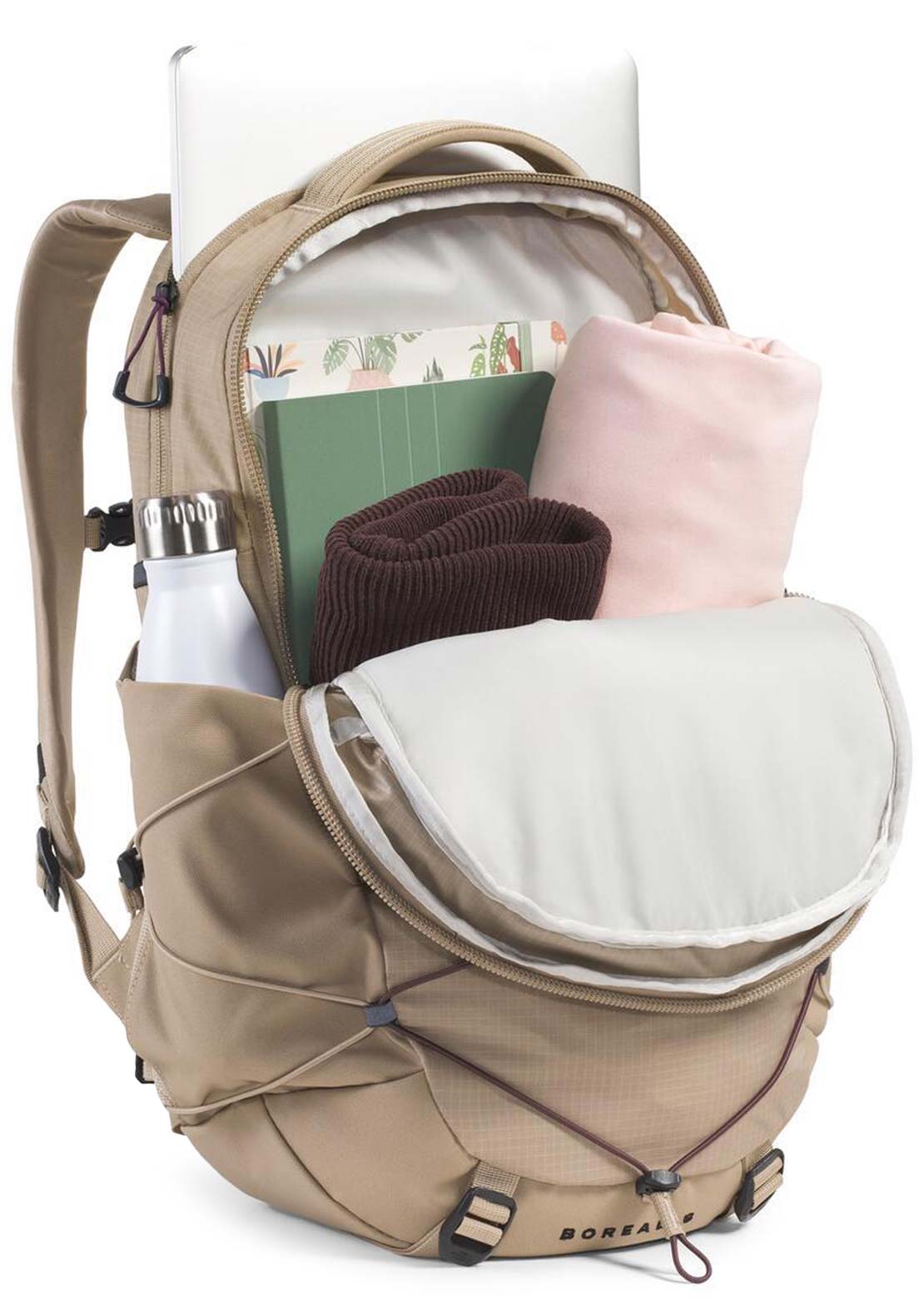 The North Face Women's Borealis Backpack Mushroom Grey/Tawny Quartz