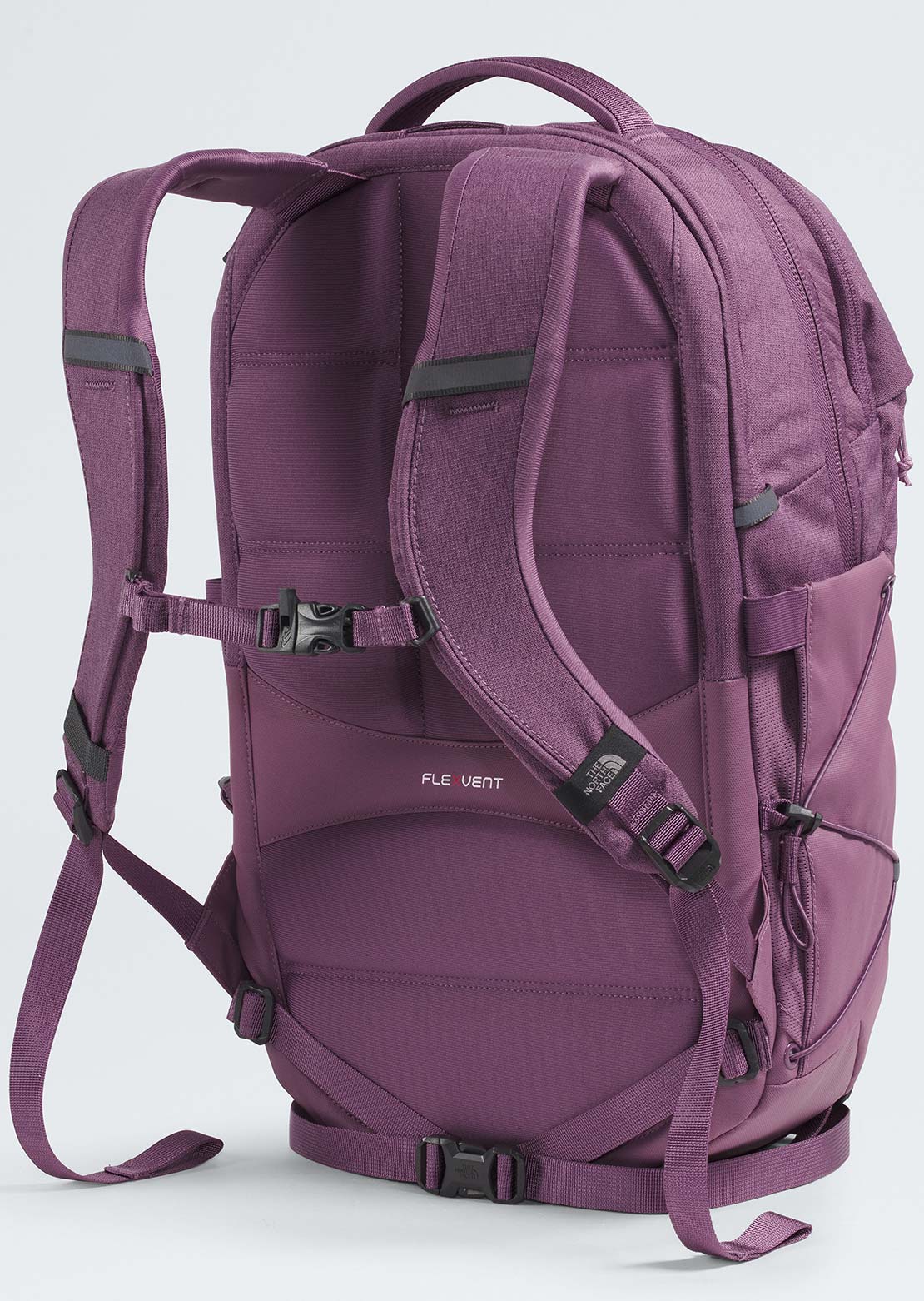 north face backpack borealis purple The Black/ TNF Black external water bottle pockets can easily double as multi The North Face: Purple Borealis