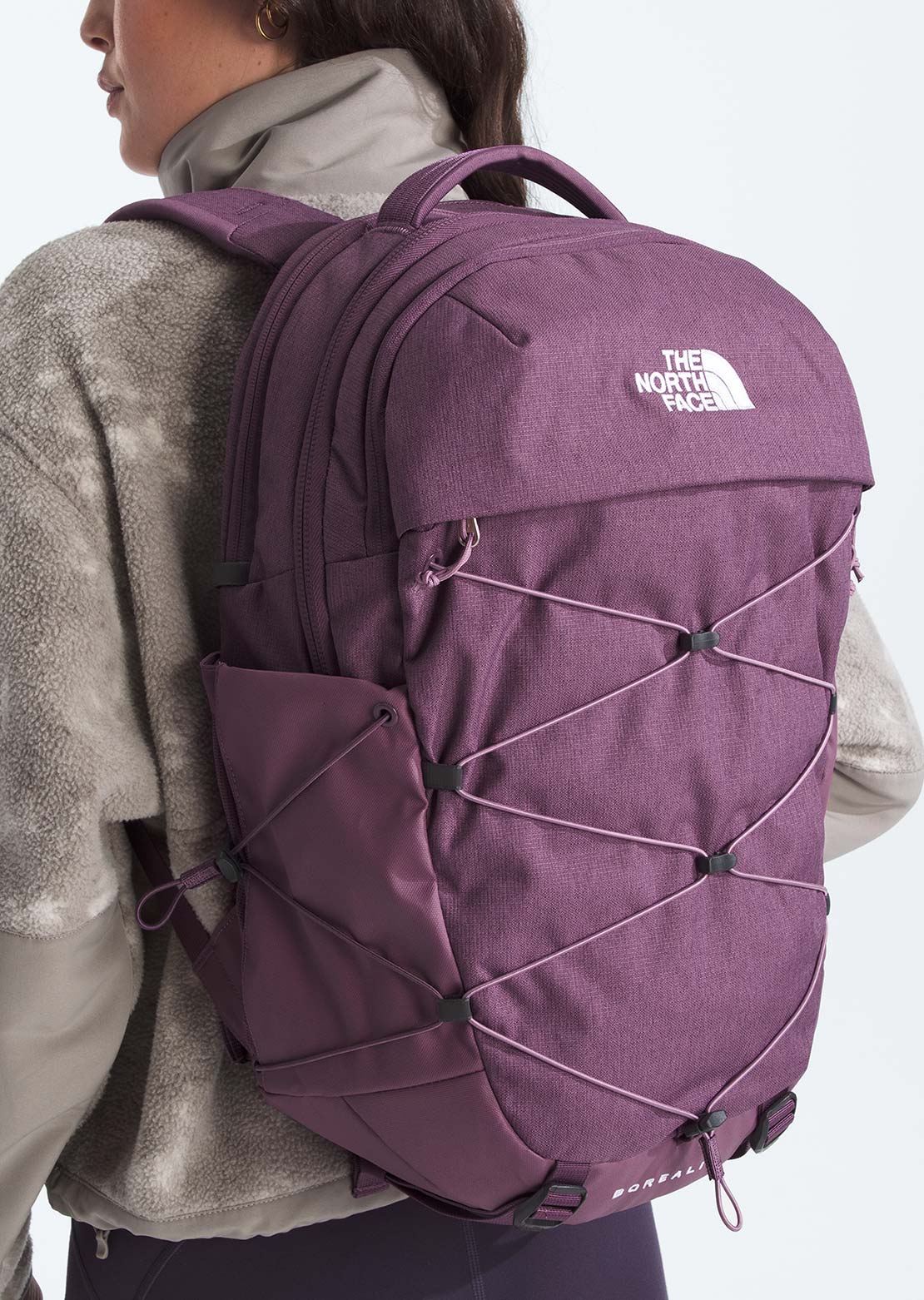 light purple north face backpack Women's The Borealis Pale Plum Heather/Pale Plum A padded laptop sleeve protects the laptop from bumps and falls The North Face Women's Borealis