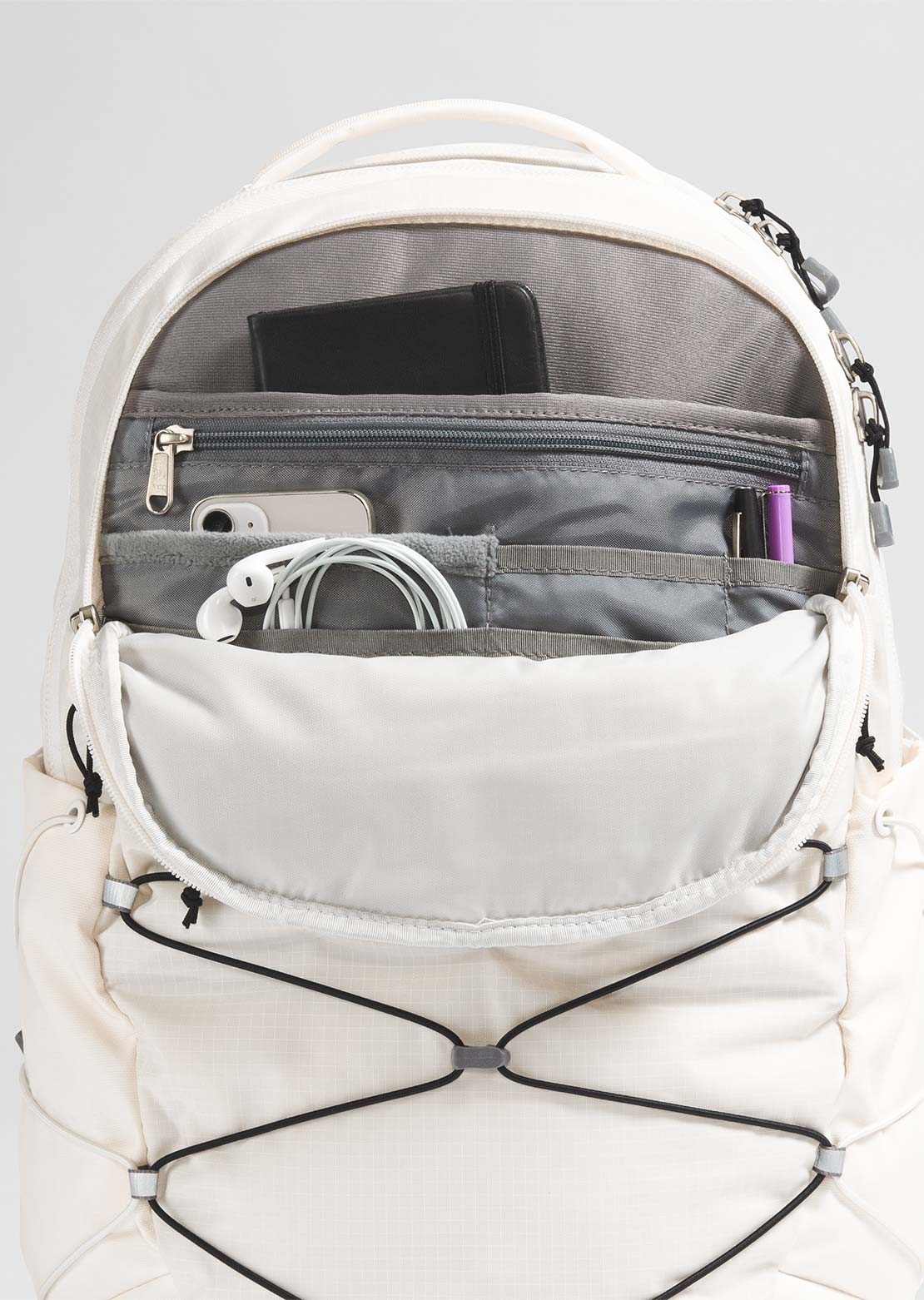 The North Face Women's Borealis Backpack Gardenia White/TNF Black NPF