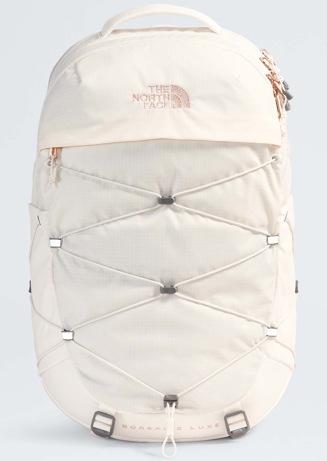 The North Face Women's Borealis Luxe Backpack Gardenia White/Burnt Coral Metallic
