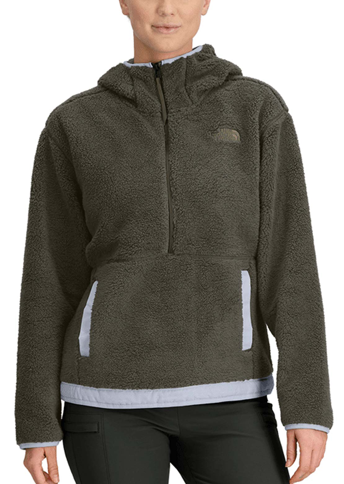 The North Face Women's Campshire Fleece Hood New Taupe Green/Dusty Periwinkle