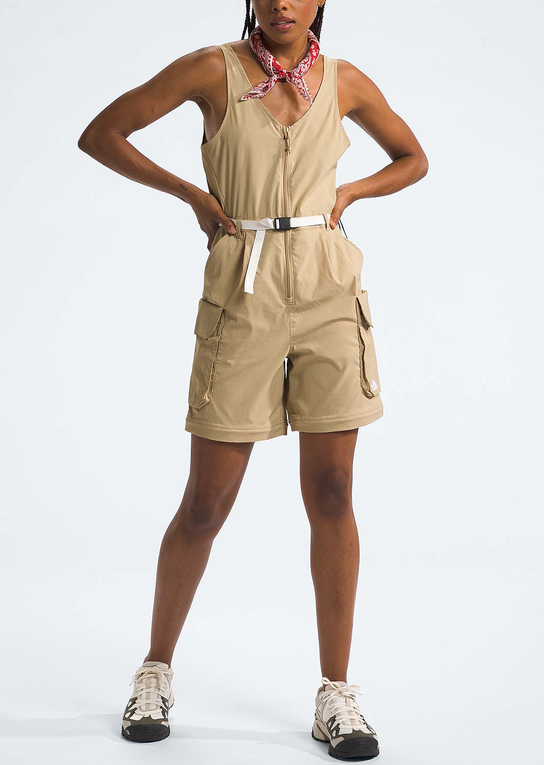 The North Face Women&#39;s Class V Pathfinder One-Piece Khaki Stone