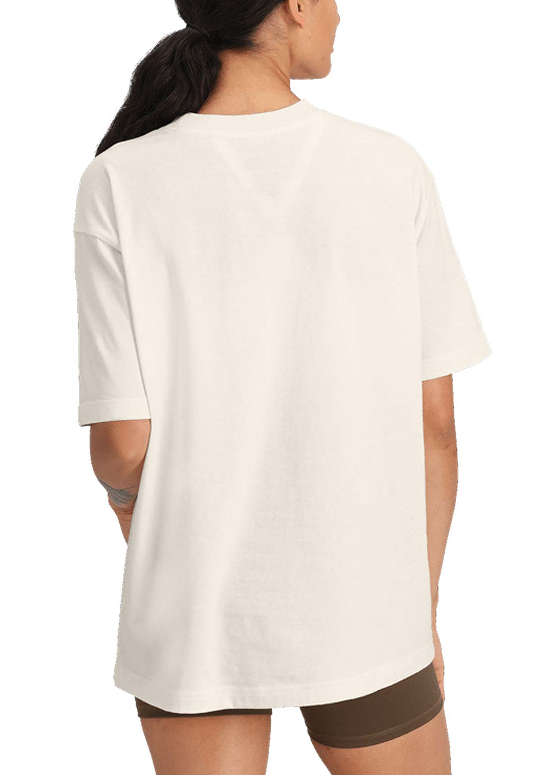 The North Face Women's Evolution Oversized T-shirt White Dune