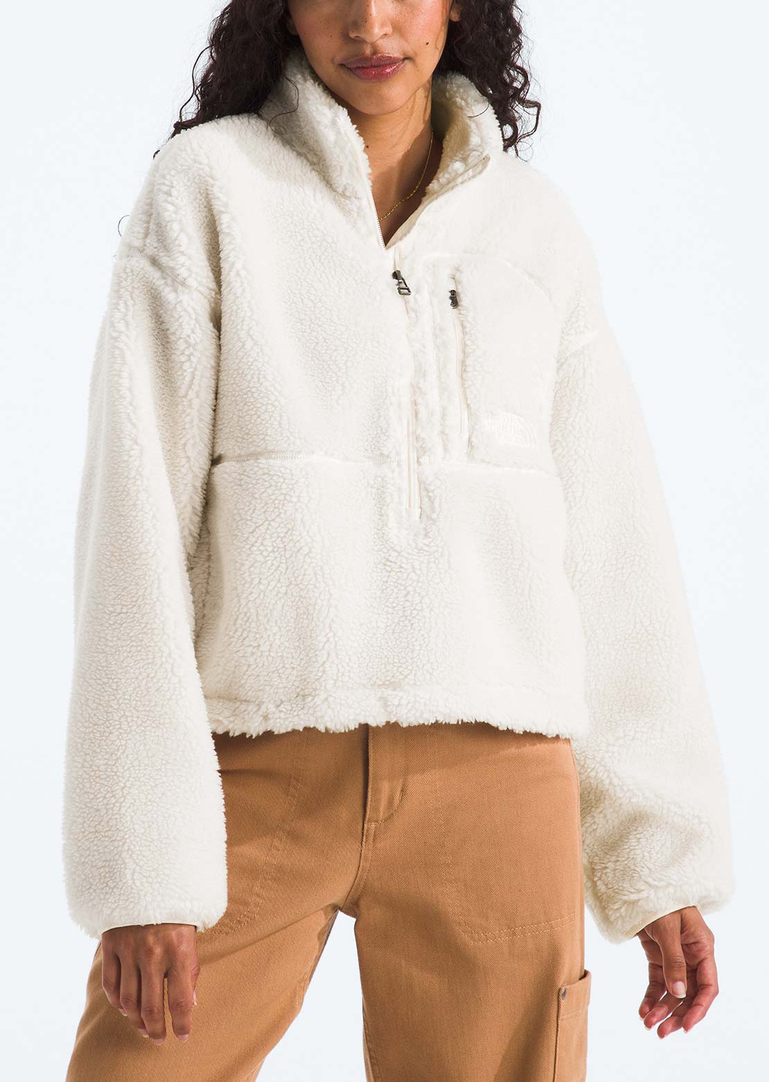 The North Face Women's Extreme Pile 2 Pullover White Dune