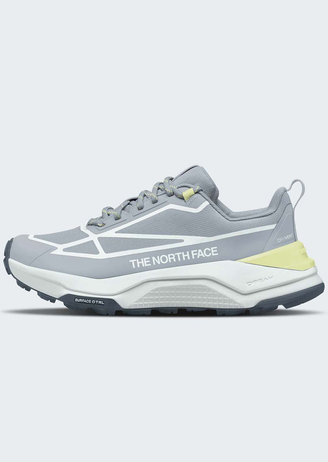 The North Face Women's Fastpack WP Hiking Shoes Frost Grey/Lemon Mist