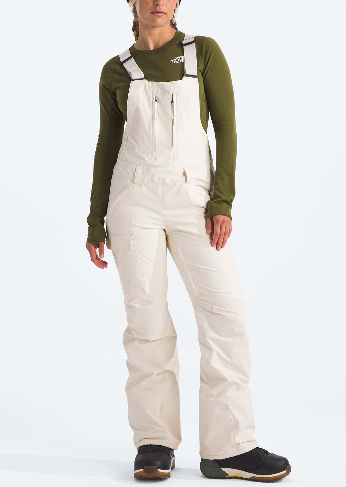 The North Face Women's Freedom Bib Pants White Dune